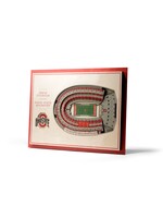 Ohio State 5 Layer Stadium Wall Art