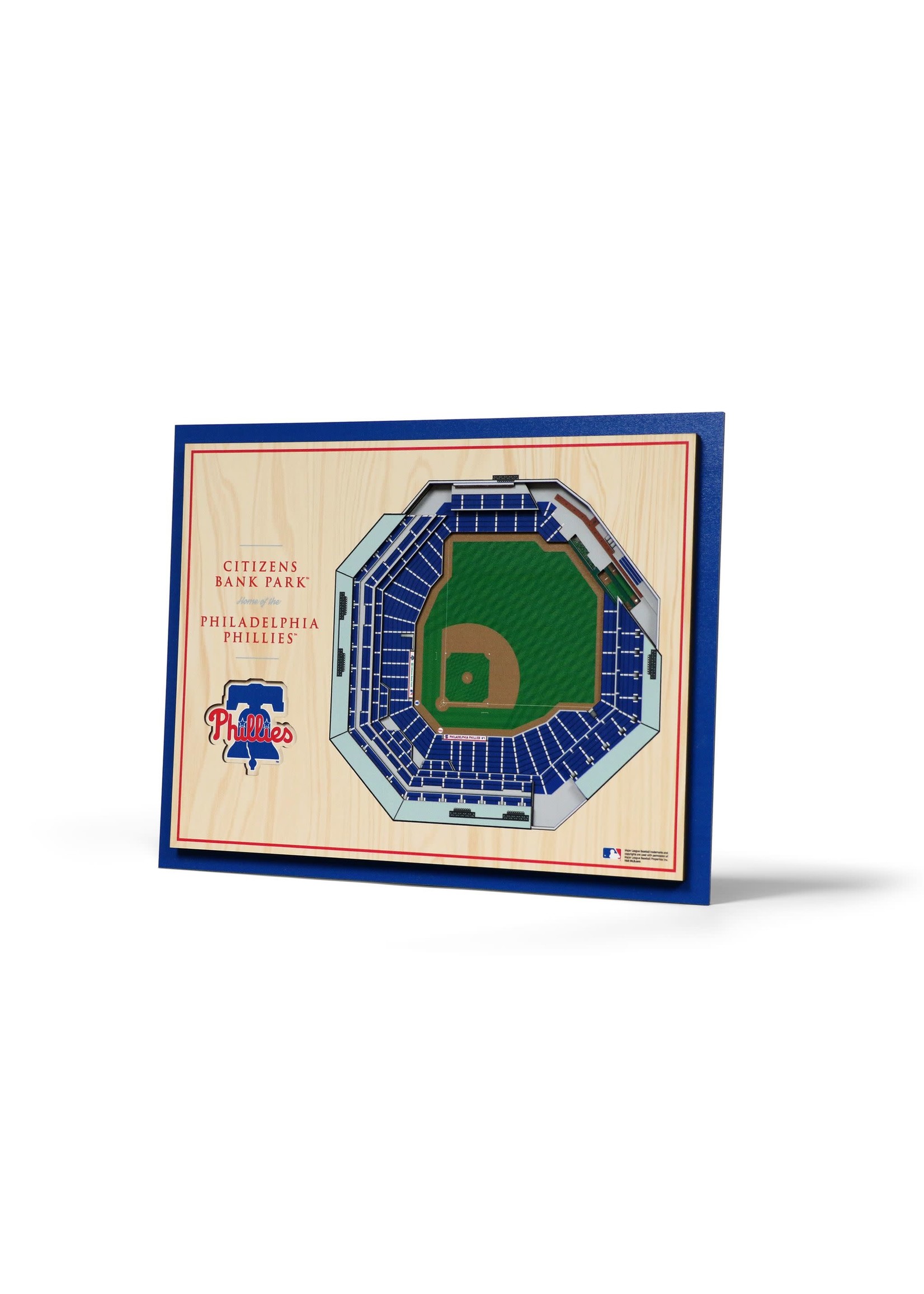 You The Fan Phillies 5 Layer Stadium Wall Art