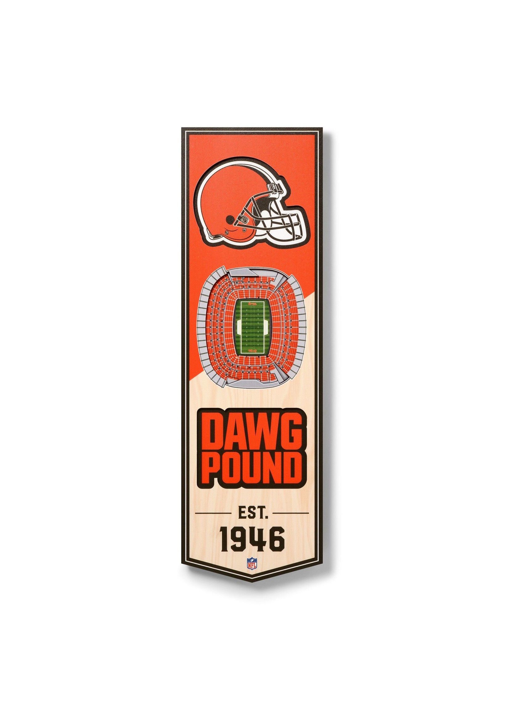 You The Fan Browns 6x19 Wall Banner