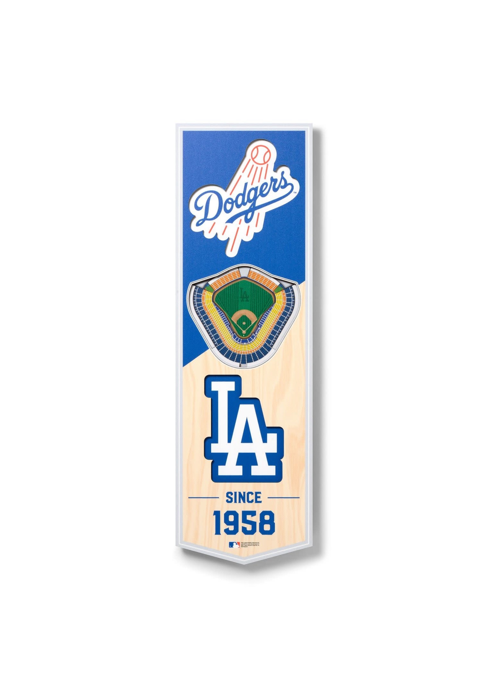 Dodgers 6x19 Wall Banner