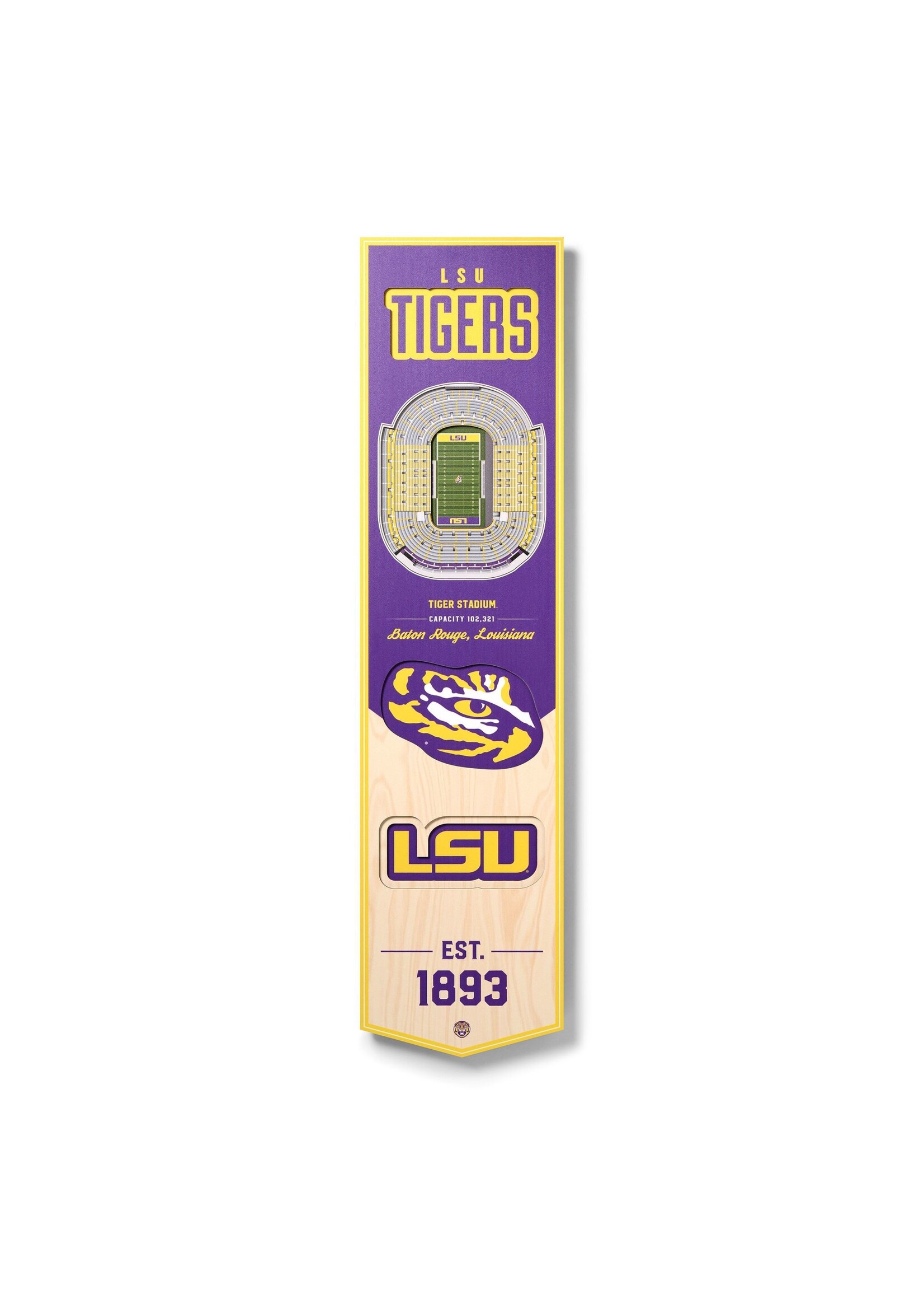You The Fan LSU 8x32 Wall Banner