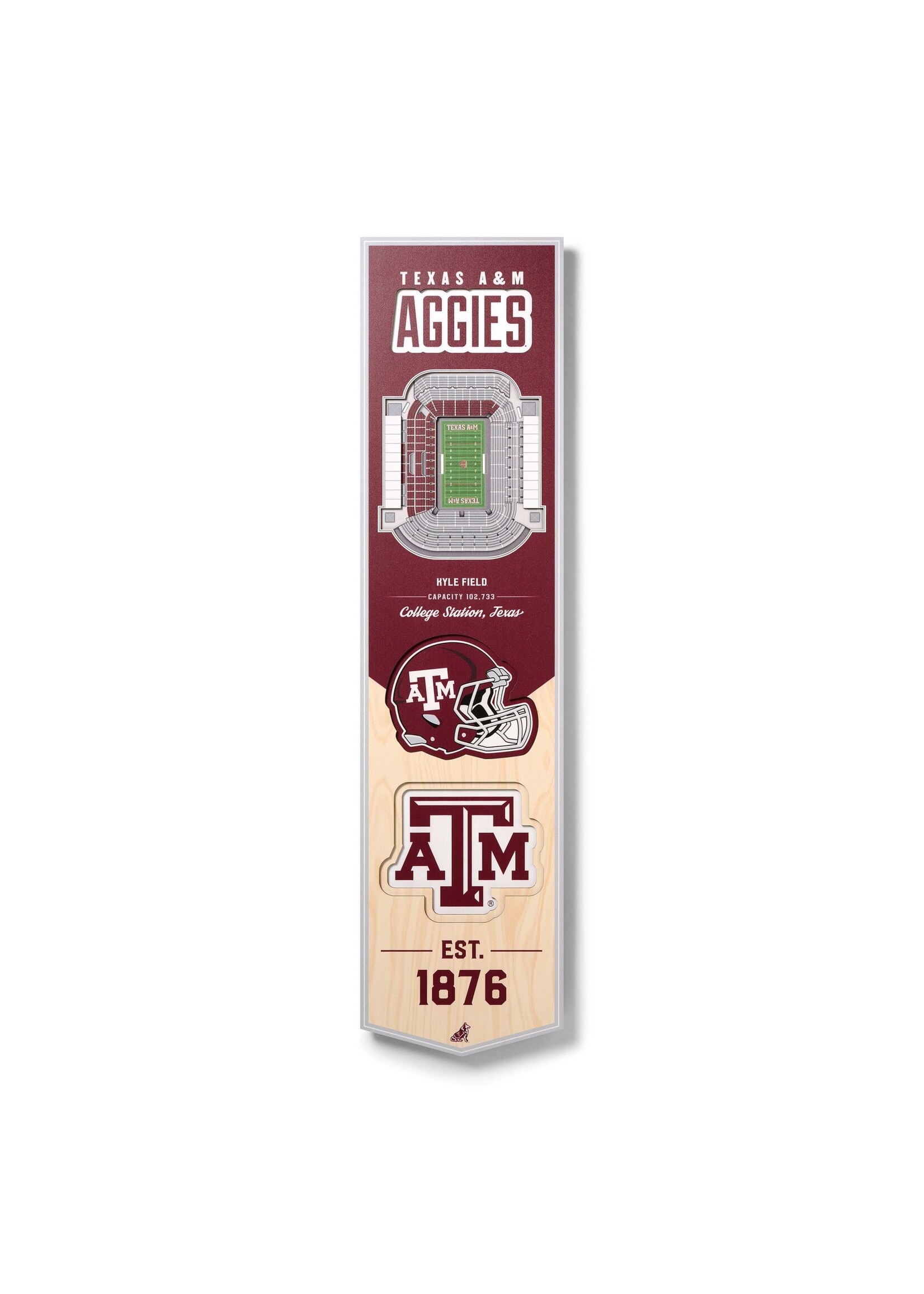 You The Fan Texas A&M 8x32 Wall Banner
