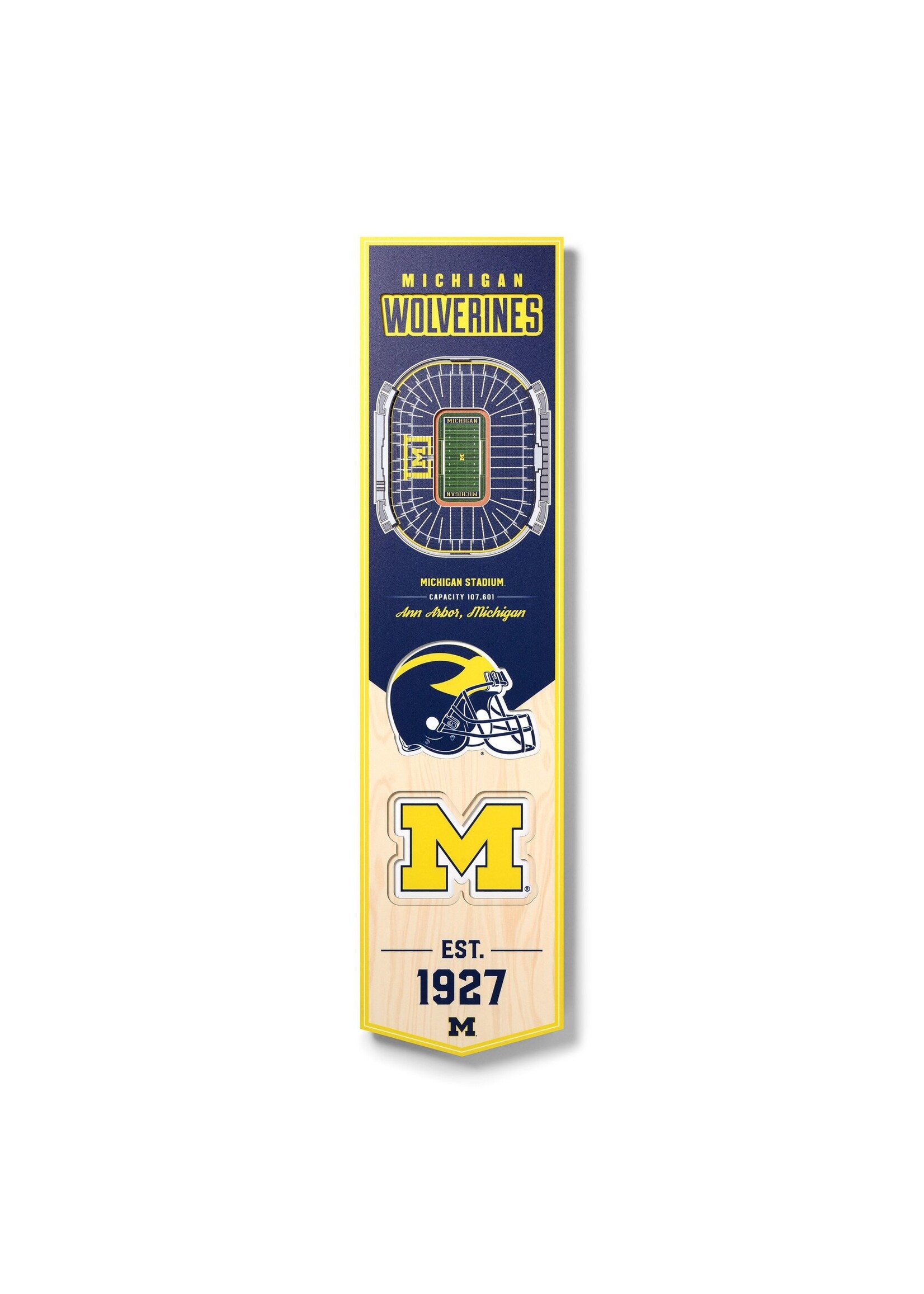 You The Fan Michigan 8x32 Wall Banner