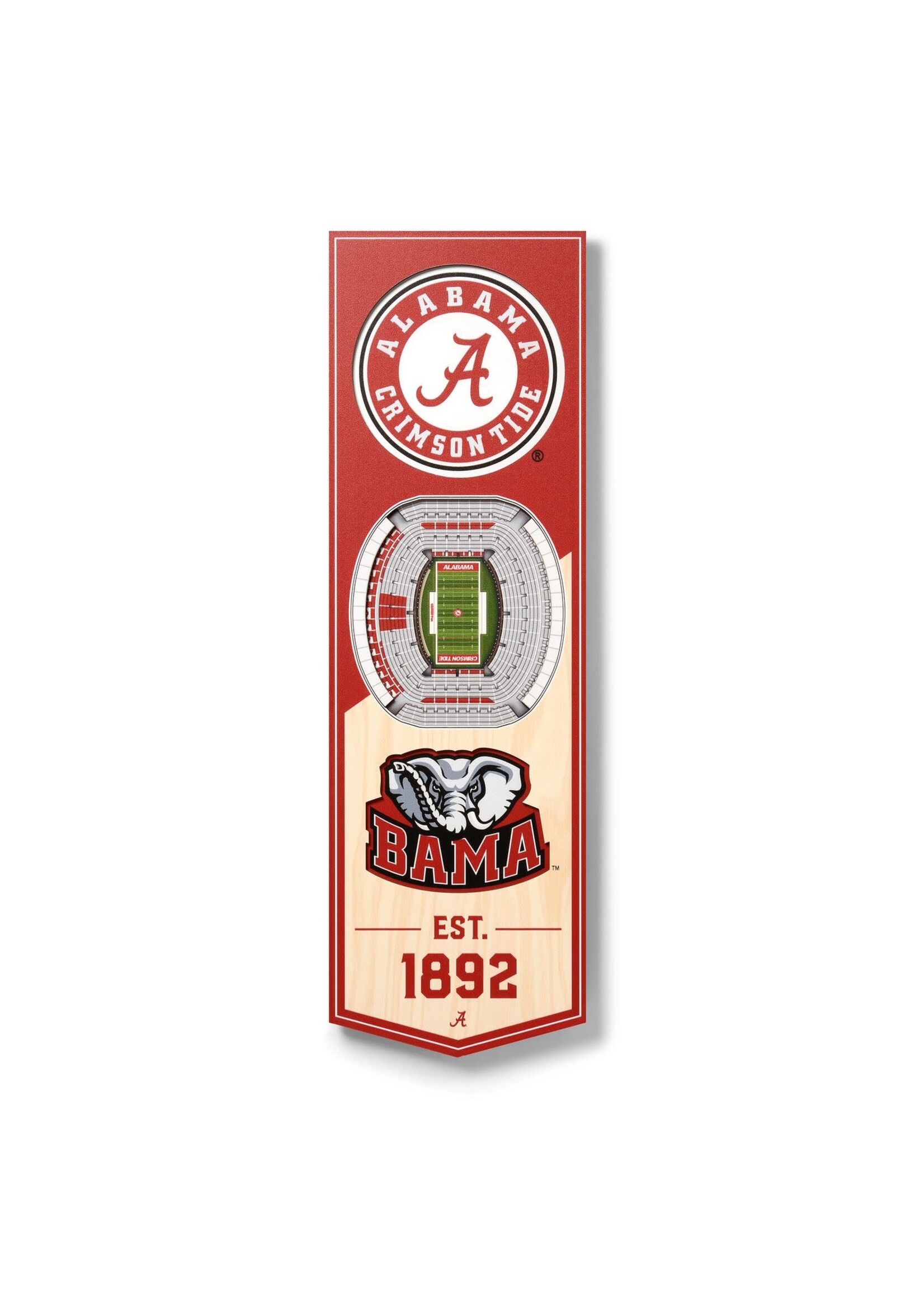 You The Fan Alabama 6x19 Wall Banner