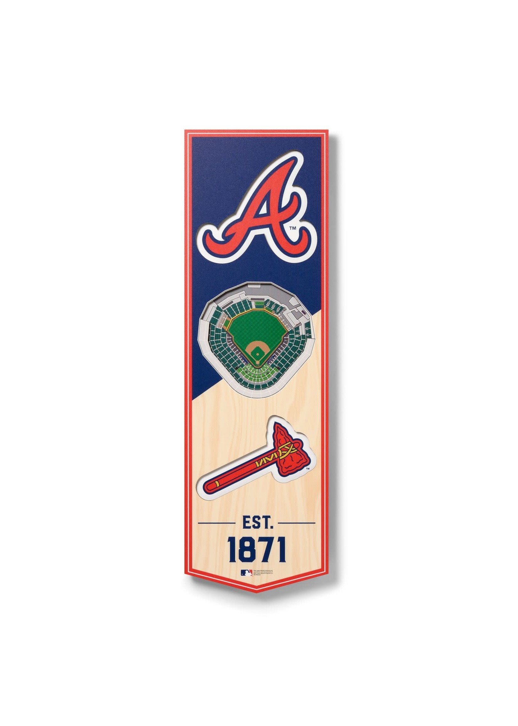You The Fan Braves 6x19 Wall Banner