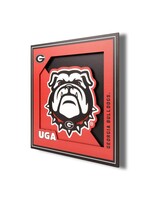You The Fan Georgia Logo 12x12 Wall Art