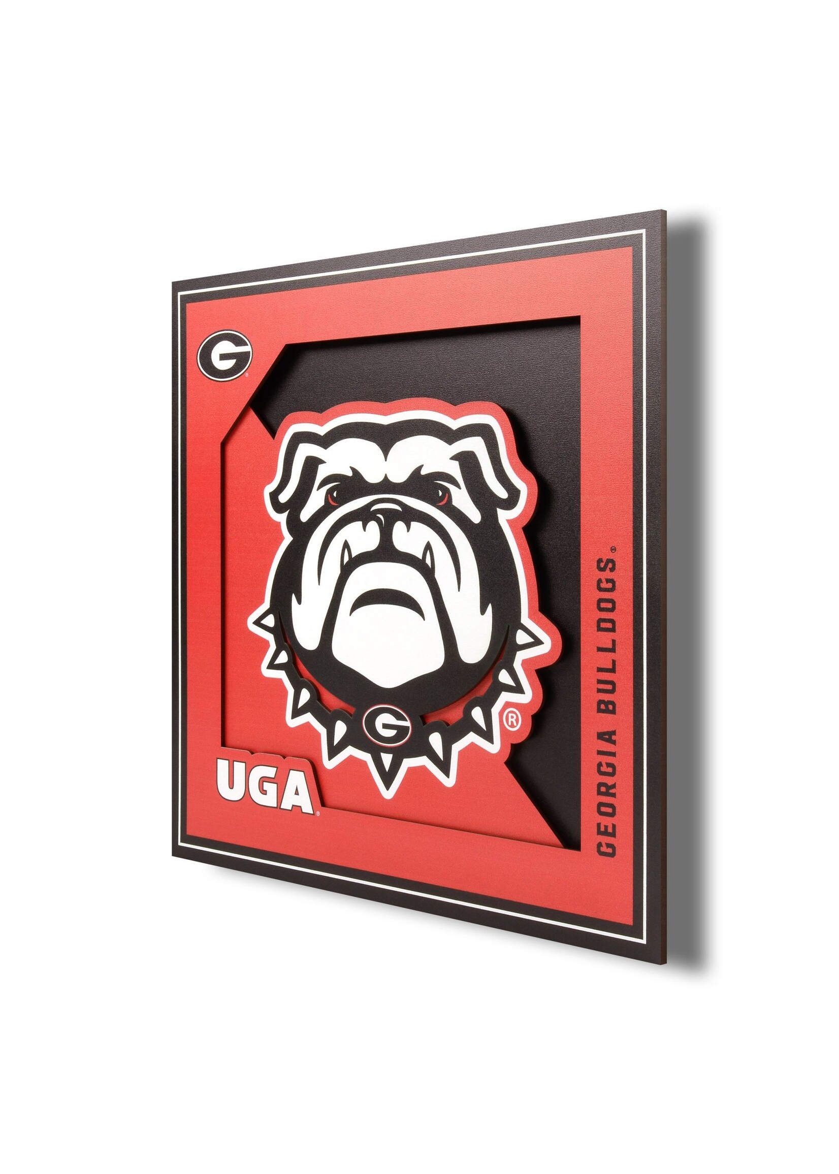 You The Fan Georgia Logo 12x12 Wall Art