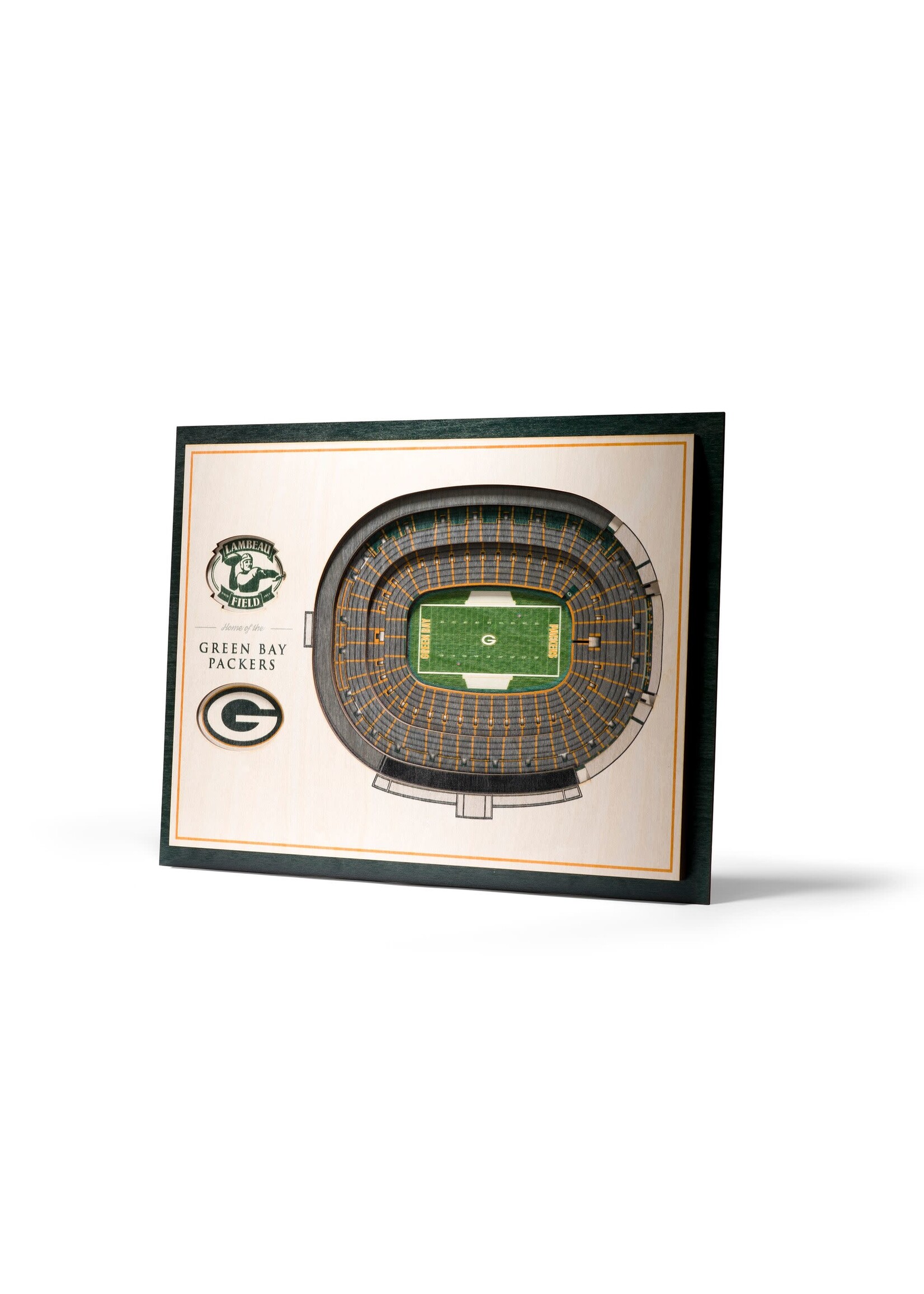 You The Fan Packers 5 Layer Stadium Wall Art