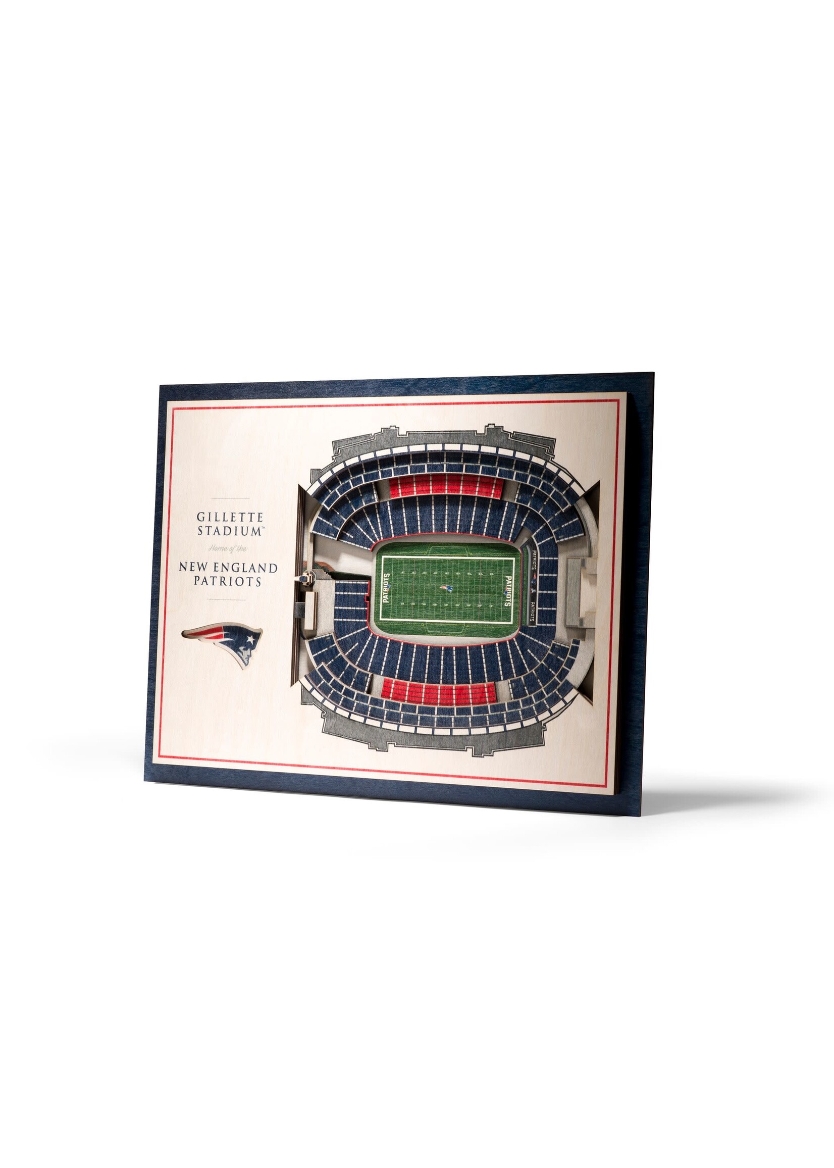 You The Fan Patriots 5 Layer Stadium Wall Art