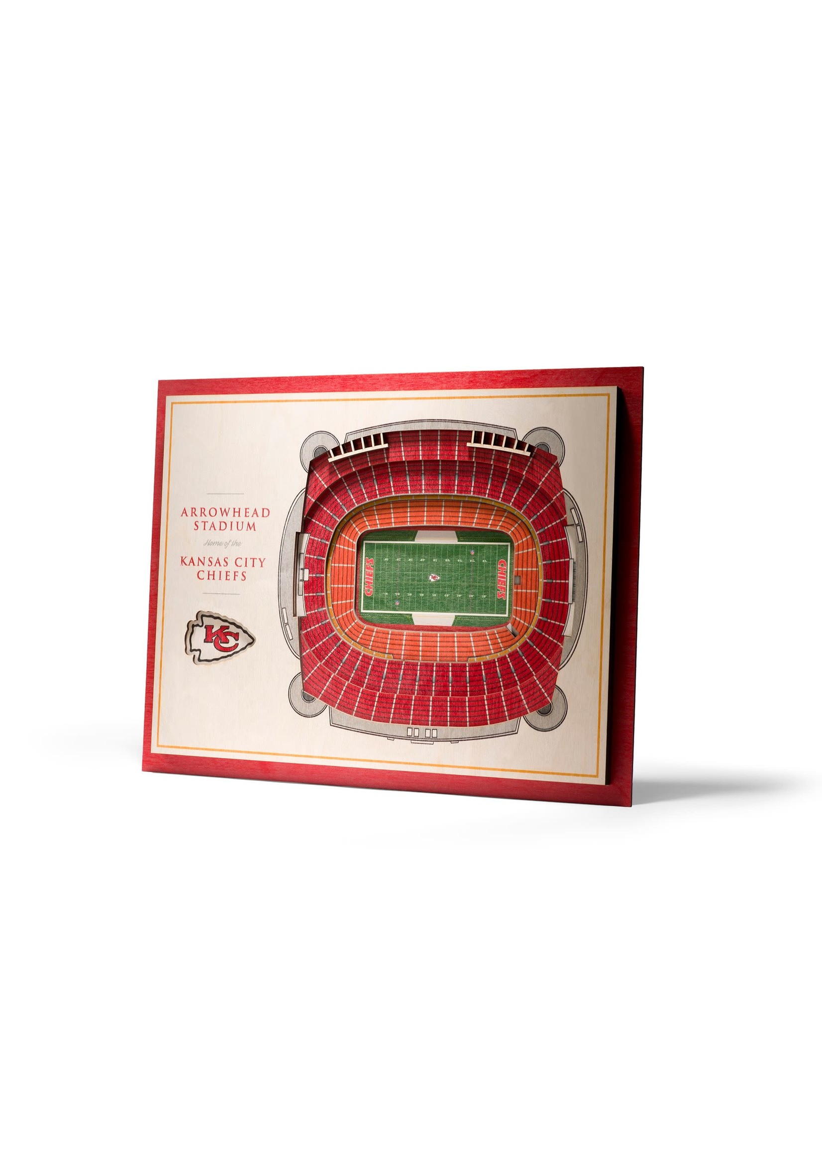 You The Fan Chiefs 5 Layer Stadium Wall Art