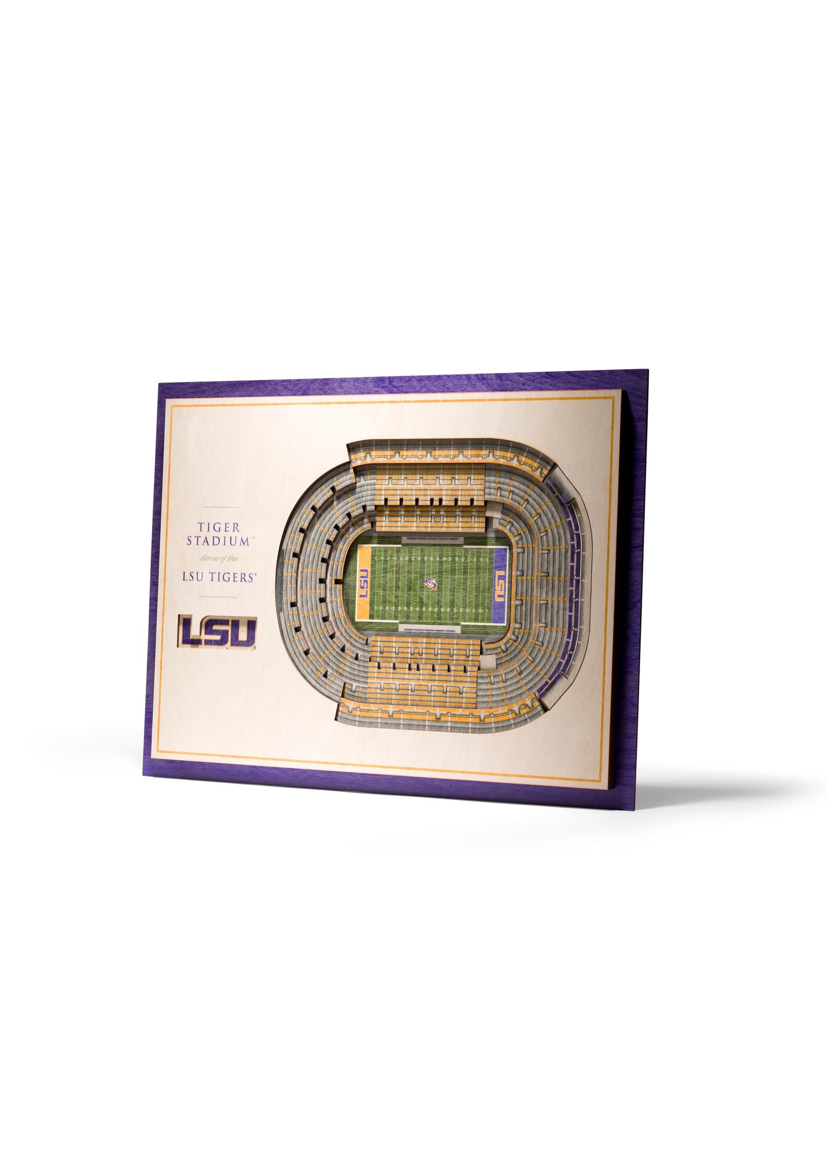 You The Fan LSU 5 Layer Stadium Wall Art