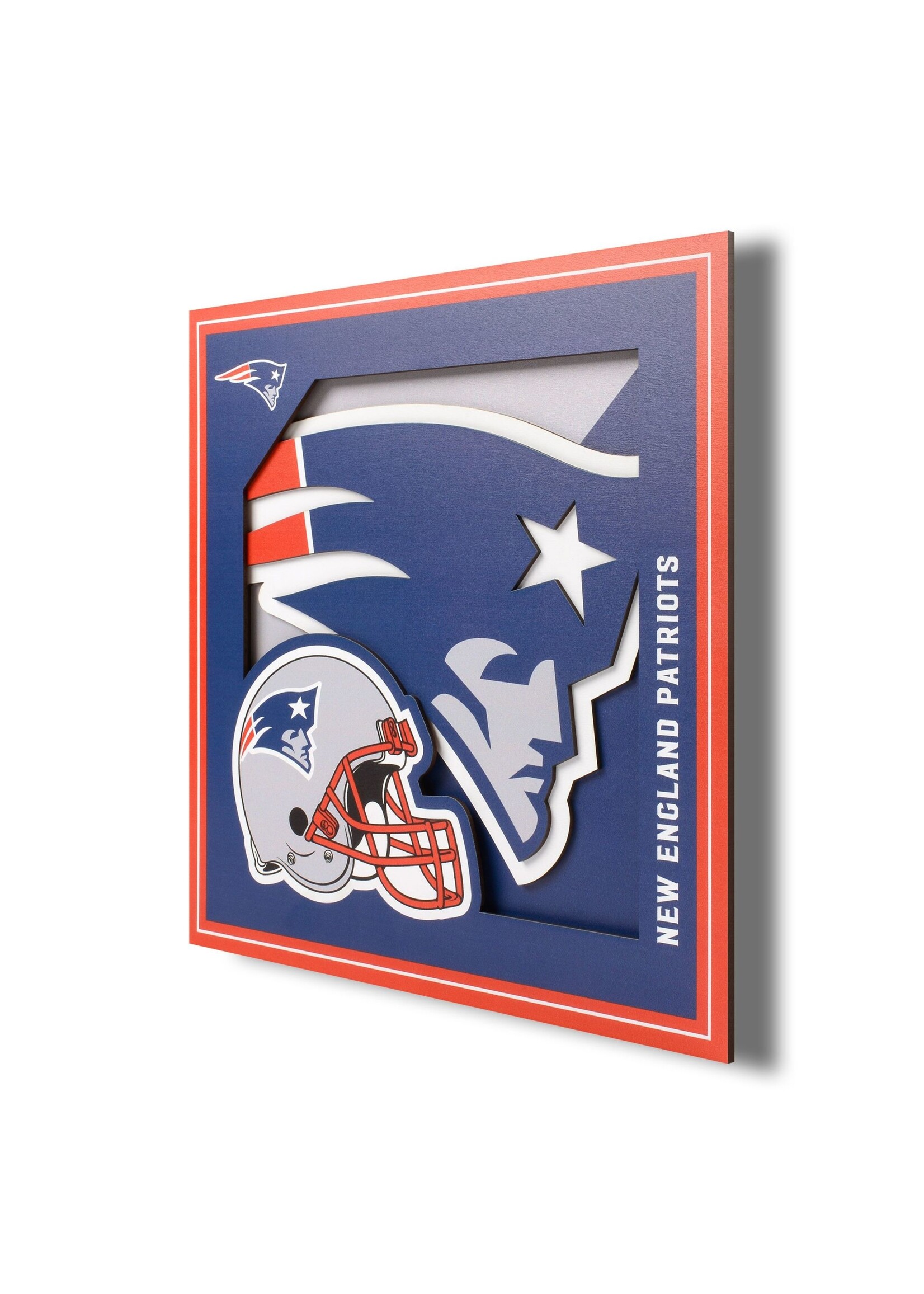 You The Fan Patriots Logo 12x12 Wall Art