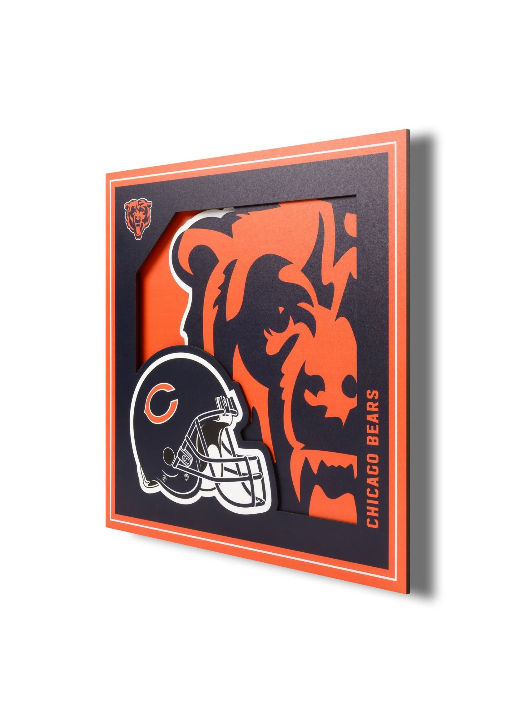 You The Fan Bears Logo 12x12 Wall Art