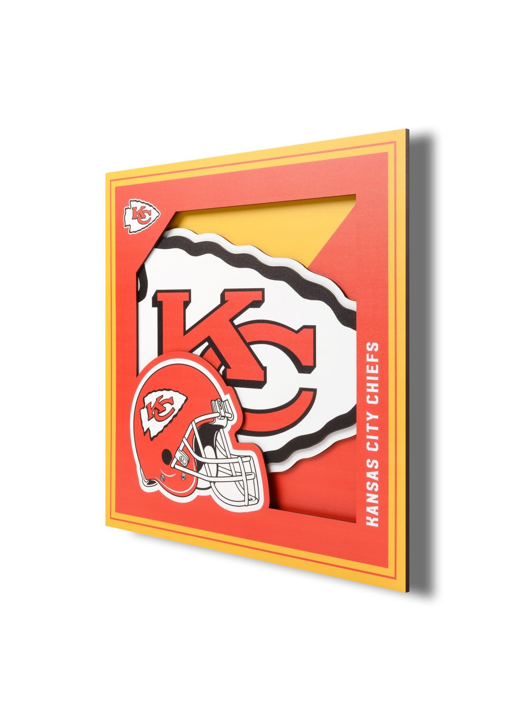 You The Fan Chiefs Logo 12x12 Wall Art