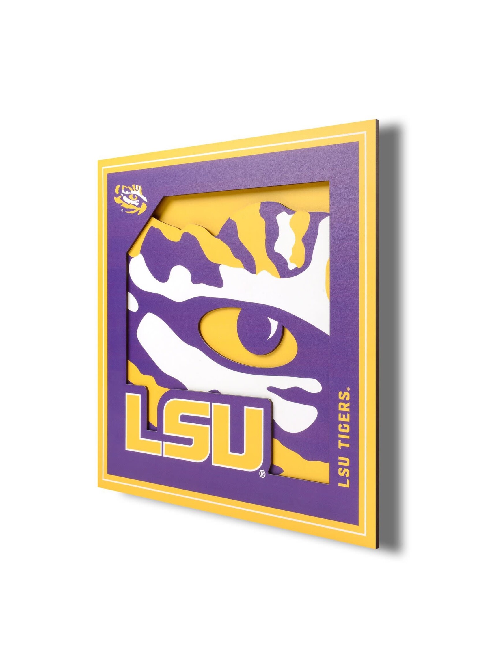 You The Fan LSU Logo 12x12 Wall Art