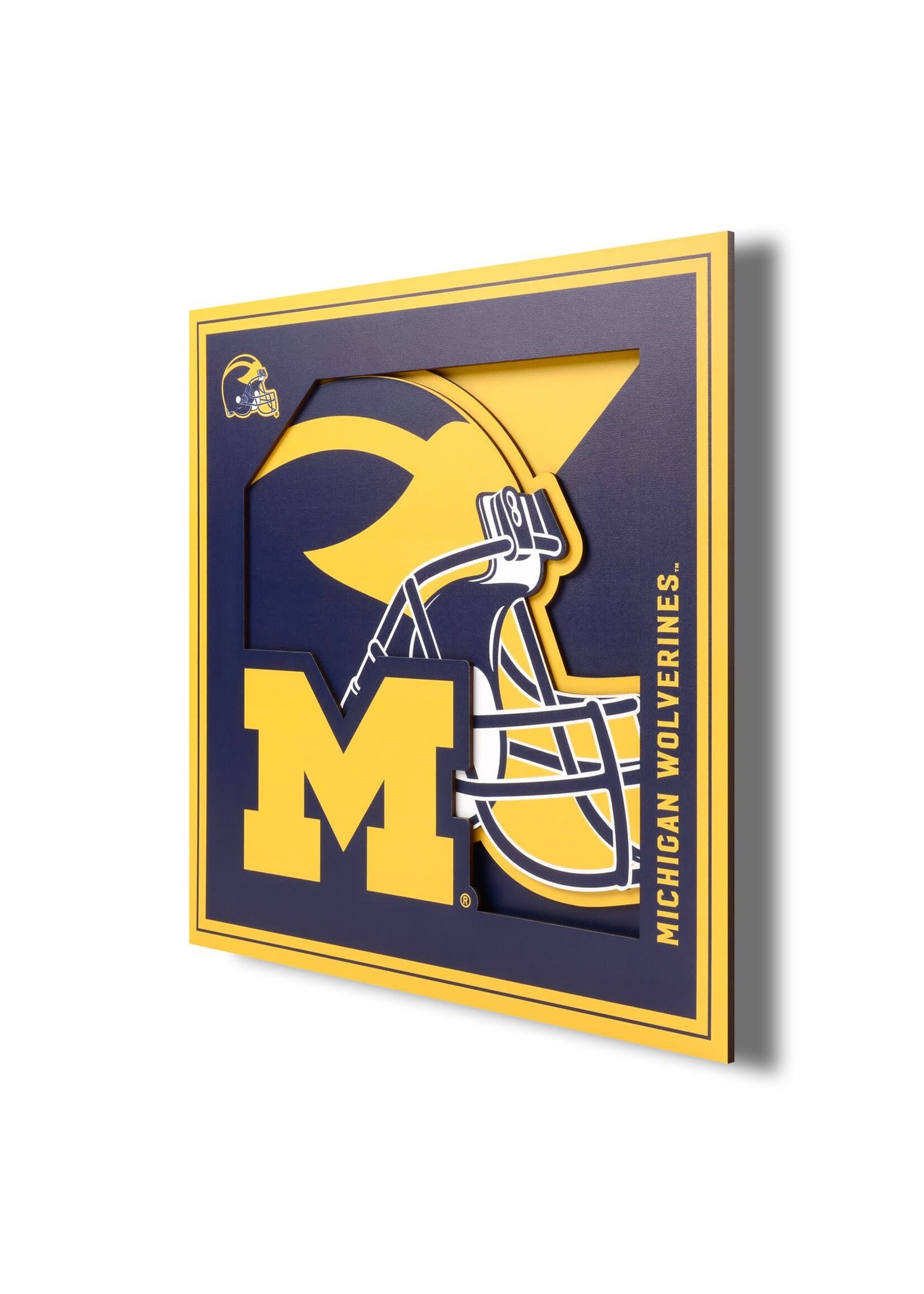 You The Fan Michigan Logo 12x12 Wall Art