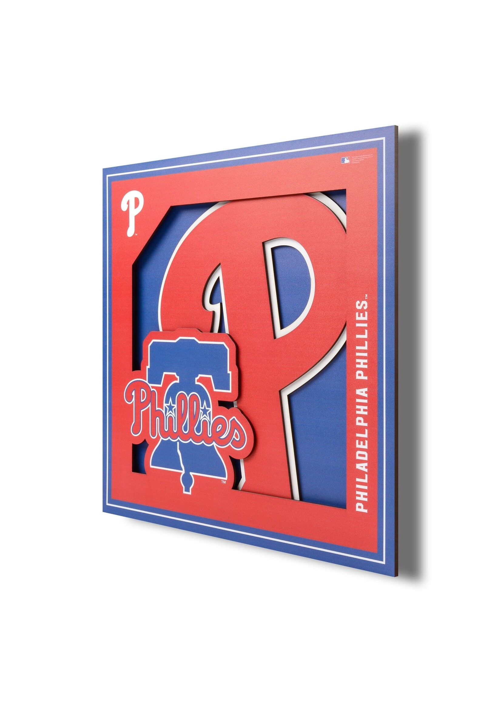 You The Fan Phillies Logo 12x12 Wall Art
