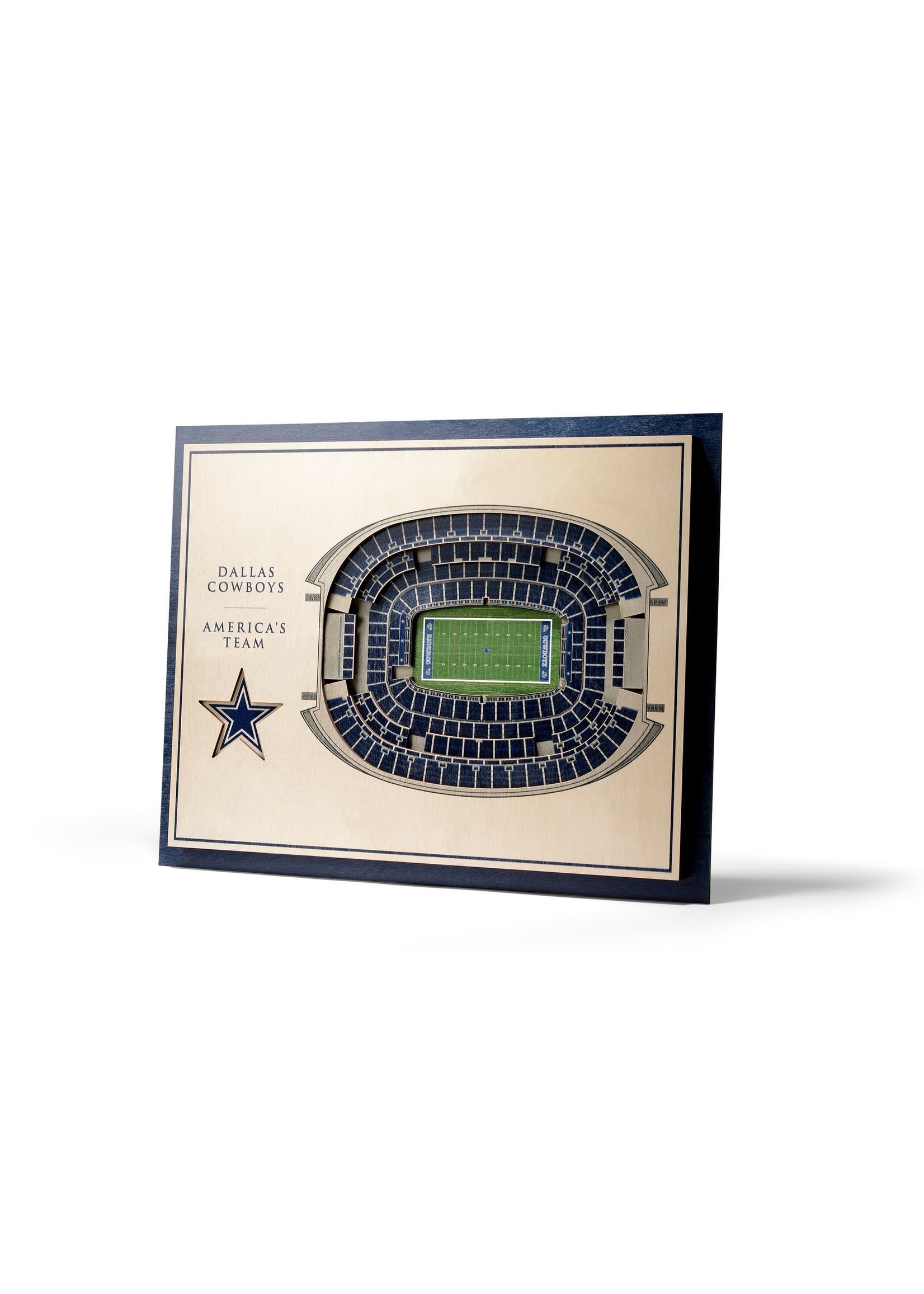 You The Fan Cowboys 5 Layer Stadium Wall Art