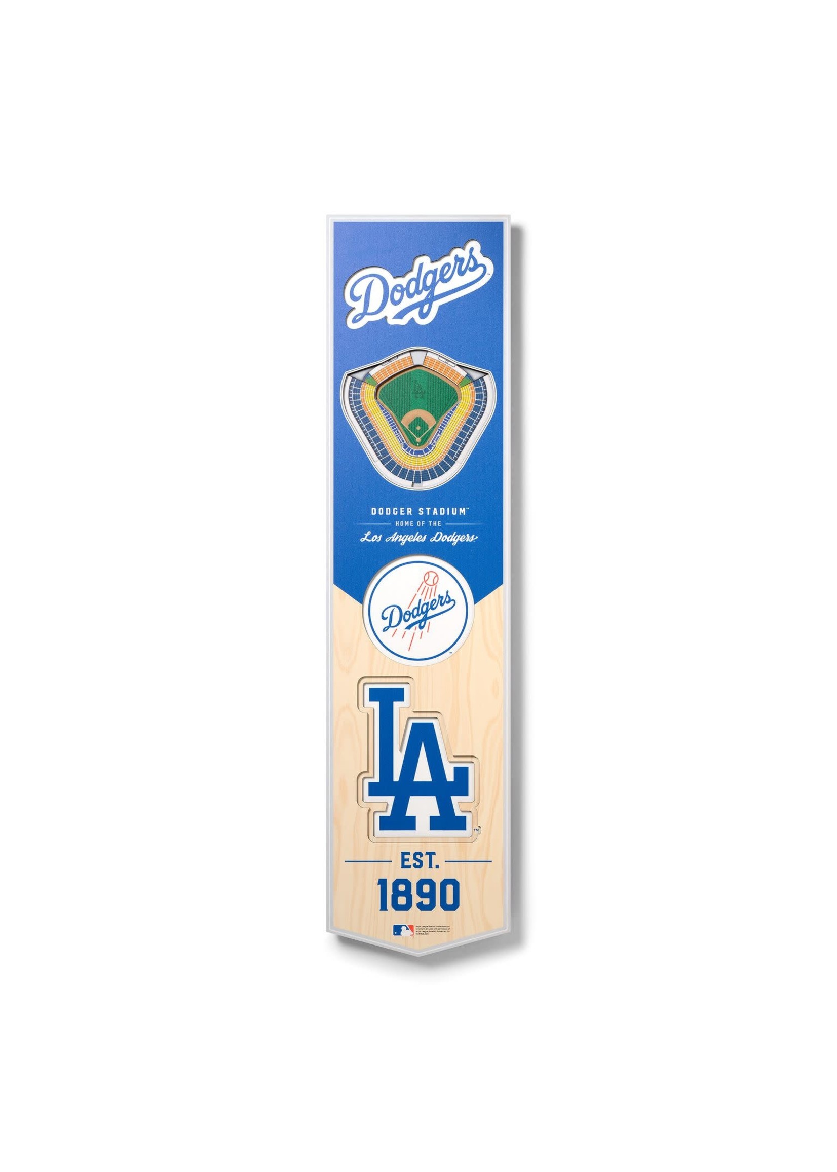 You The Fan Dodgers 8x32 Wall Banner