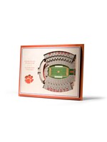 Clemson 5 Layer Stadium Wall Art