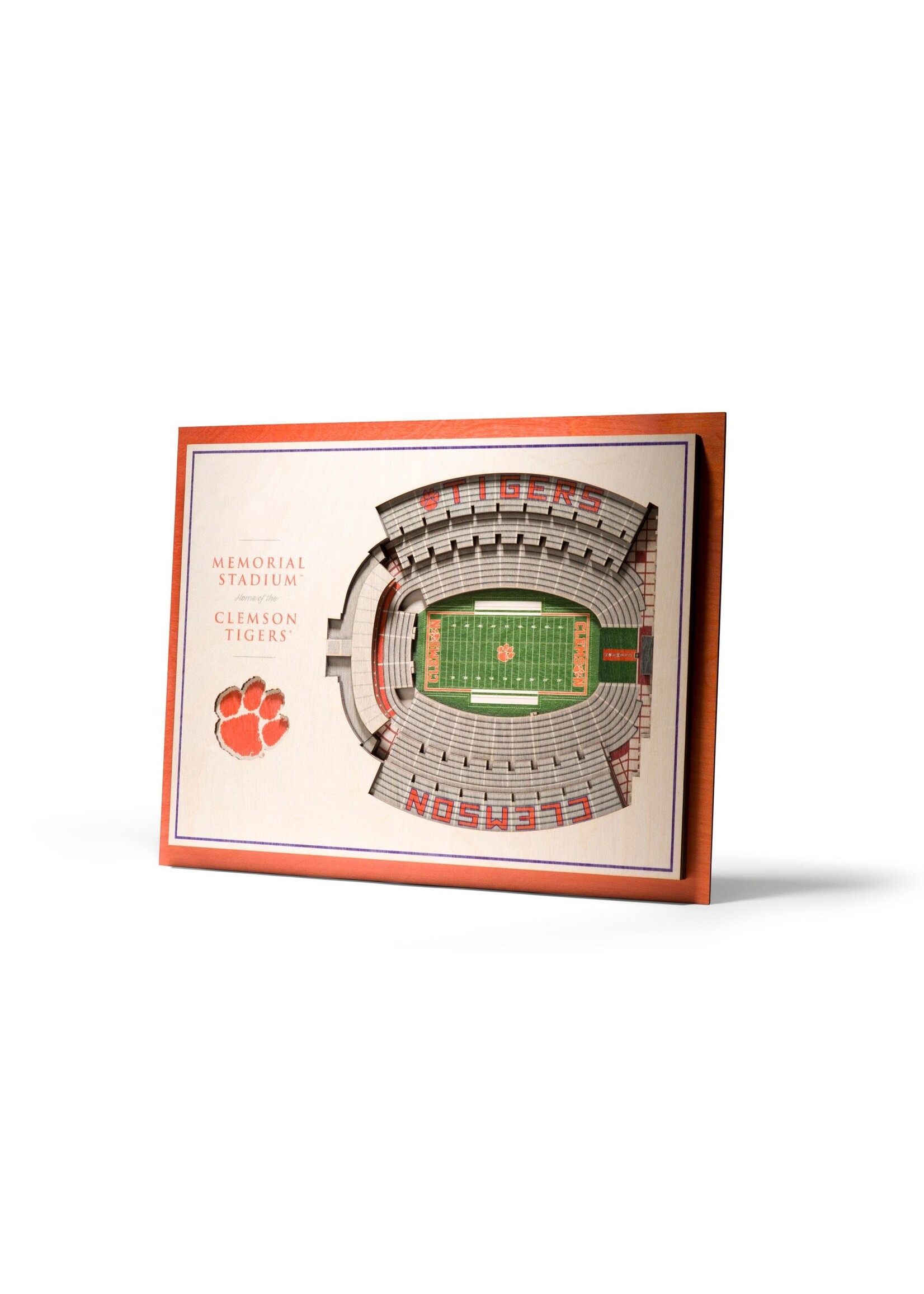 You The Fan Clemson 5 Layer Stadium Wall Art