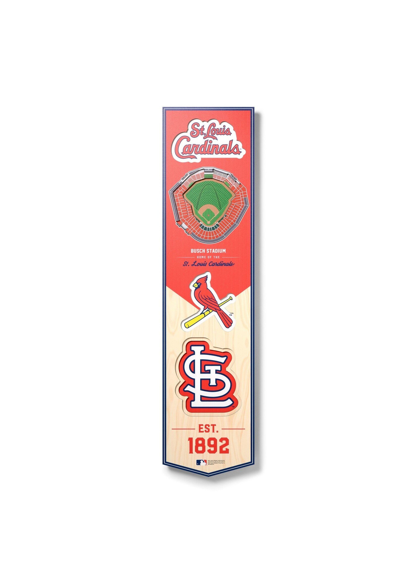 You The Fan STL Cardinals 8x32 Wall Banner