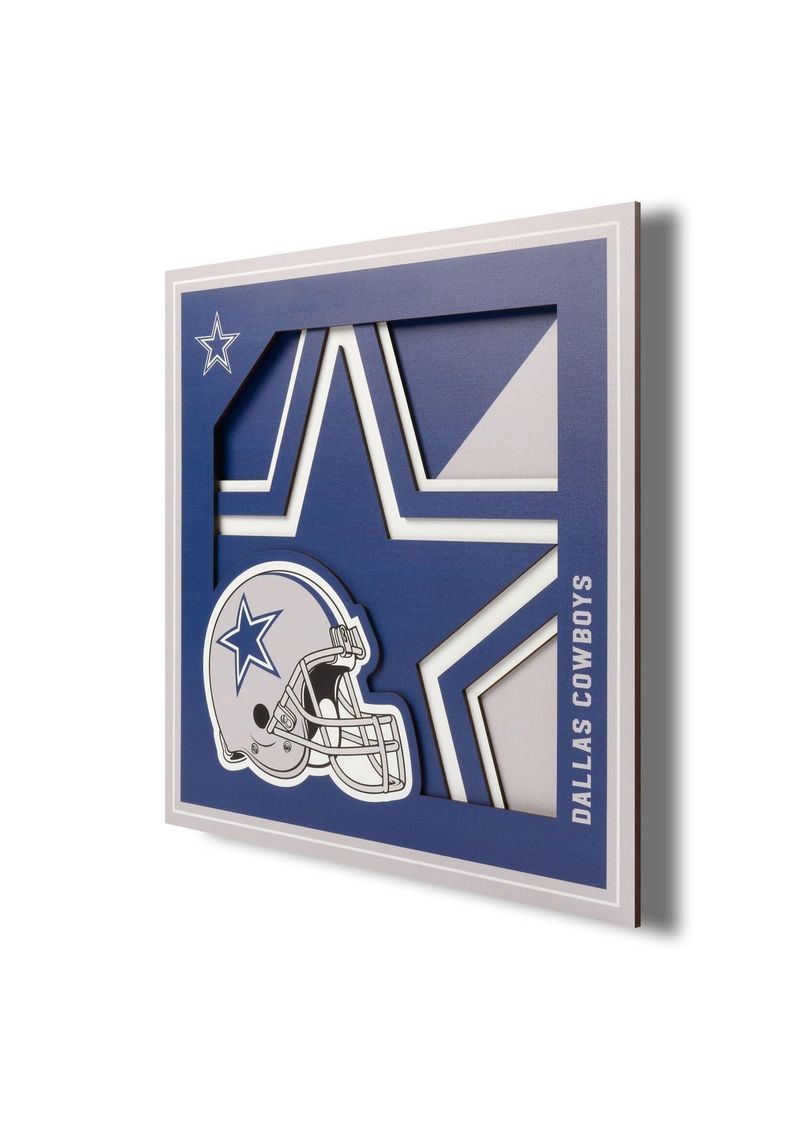 You The Fan Cowboys Logo 12x12 Wall Art
