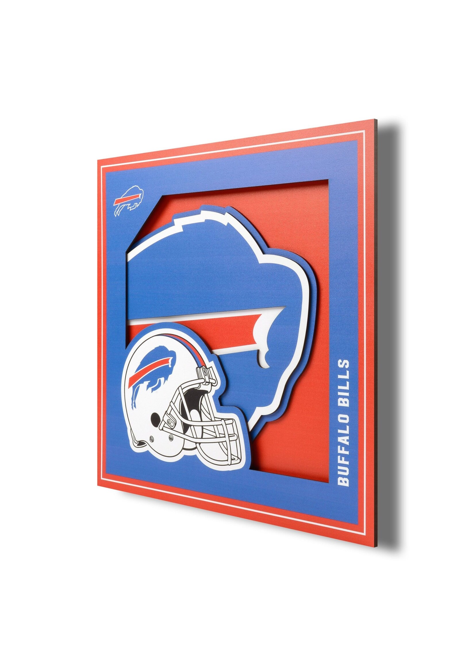 You The Fan Bills Logo 12x12 Wall Art