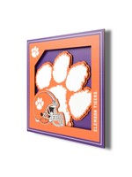 Clemson Logo 12x12 Wall Art