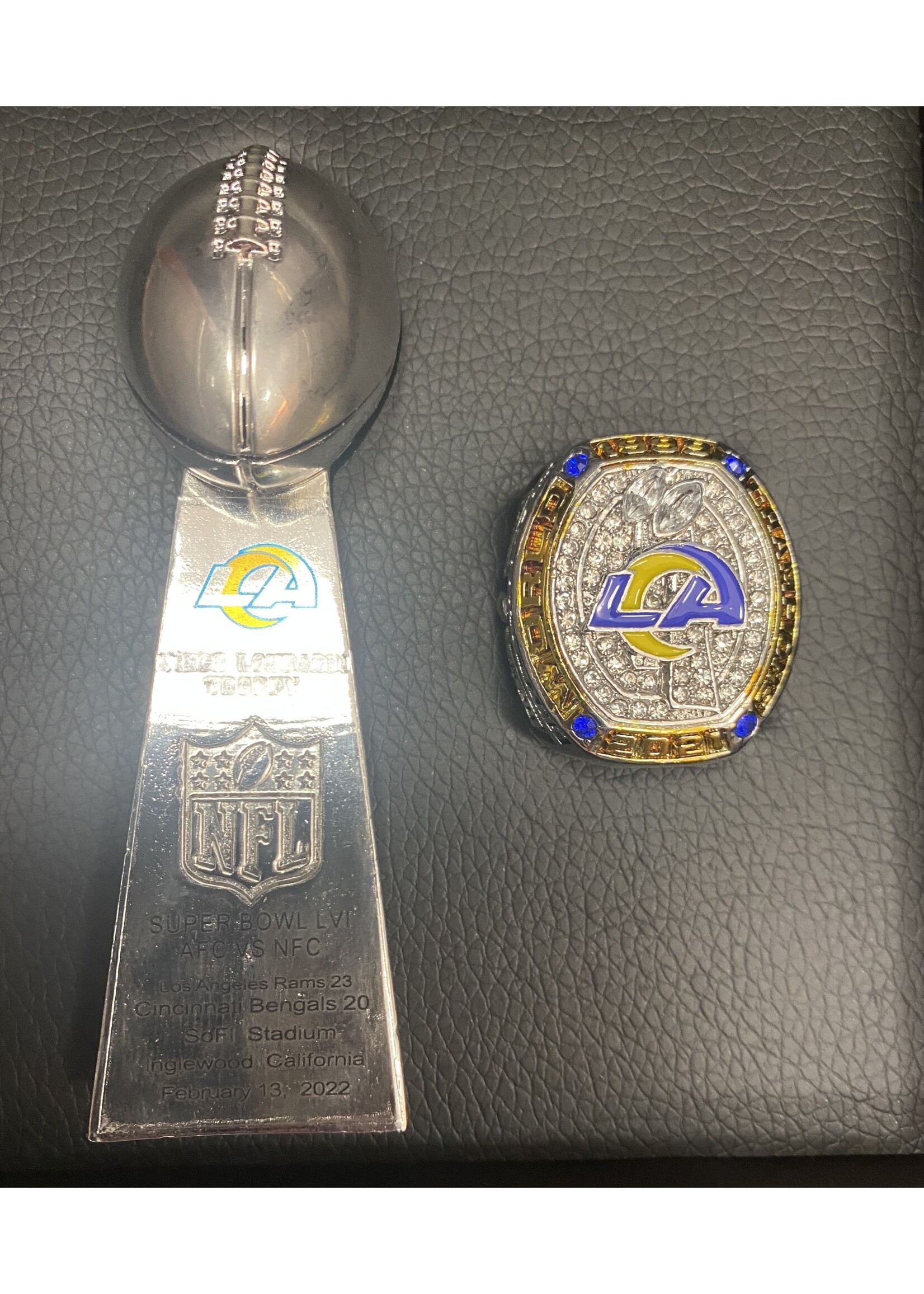 Rams Championship Trophy & Ring