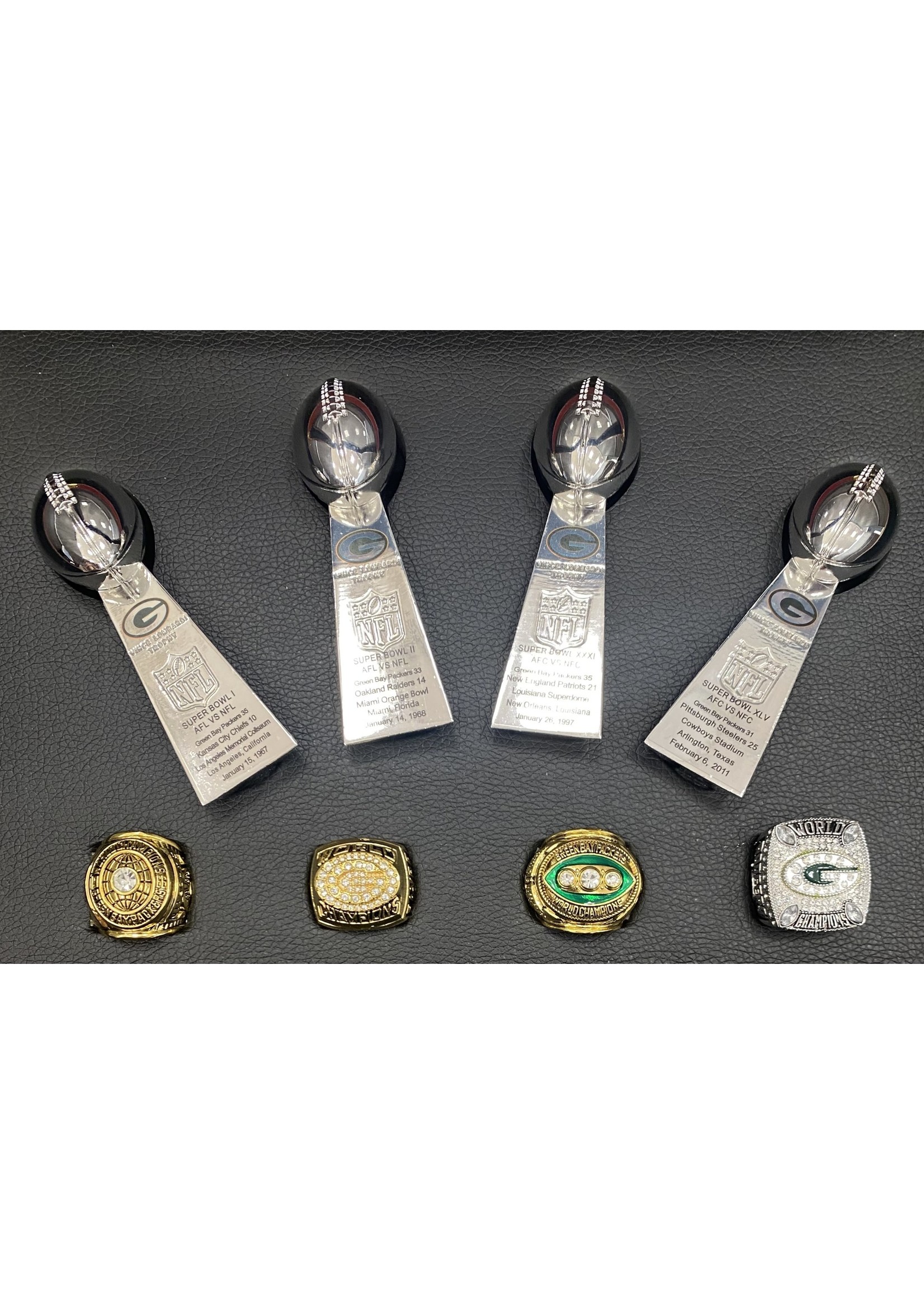 Rings Packers Ring & Trophy Set