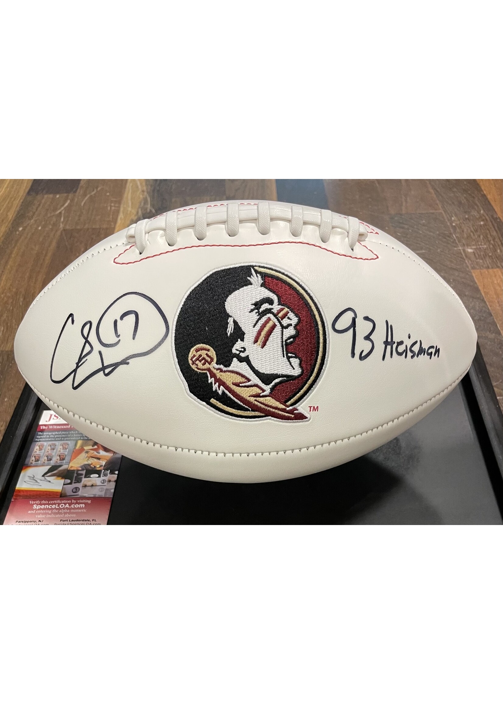 Balls/Bats/Gloves Charlie Ward Football