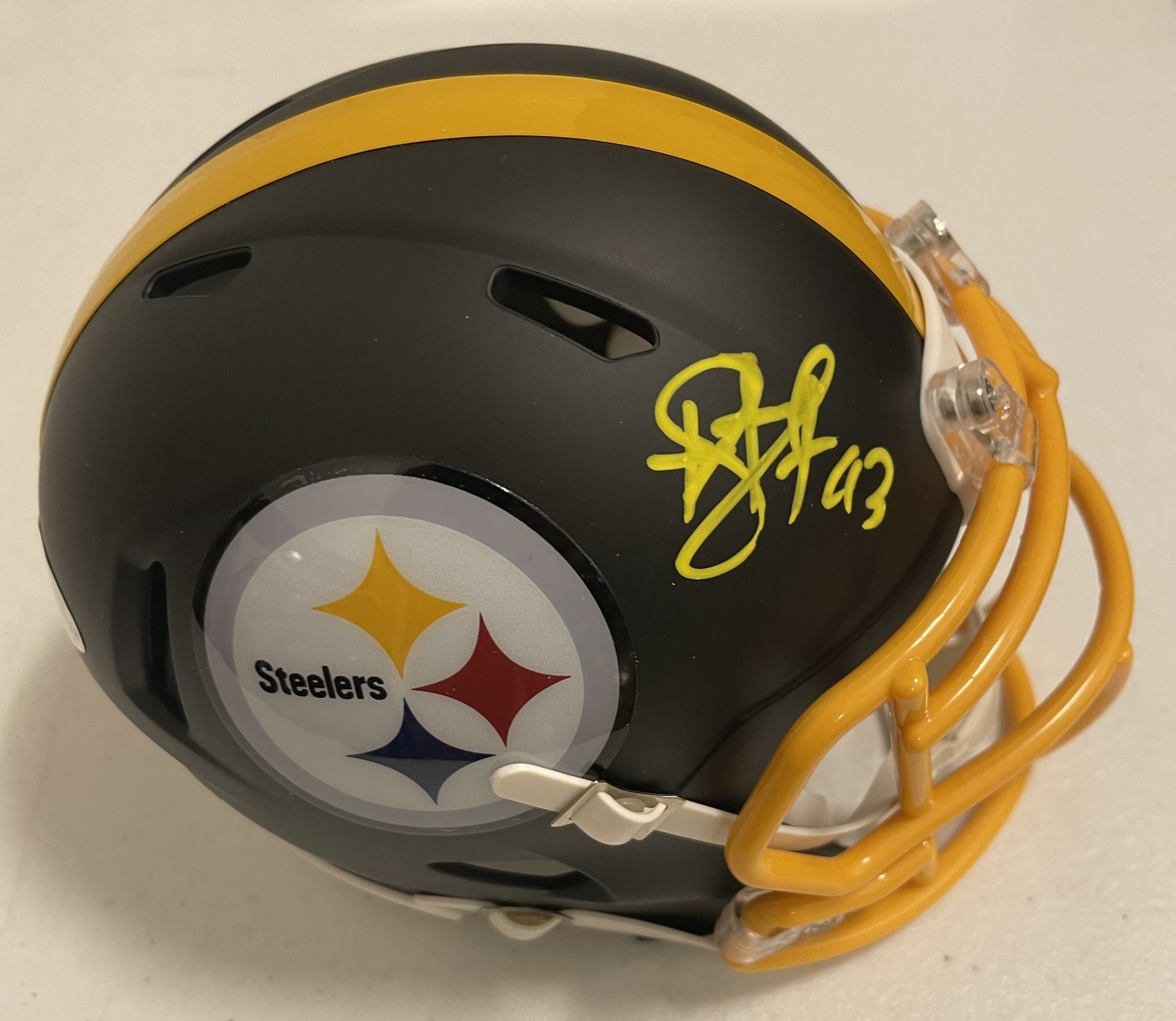 Troy Polamalu Mini Helmet - Man Cave Memorabilia