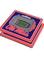 You The Fan Ole Miss Stadium Coasters
