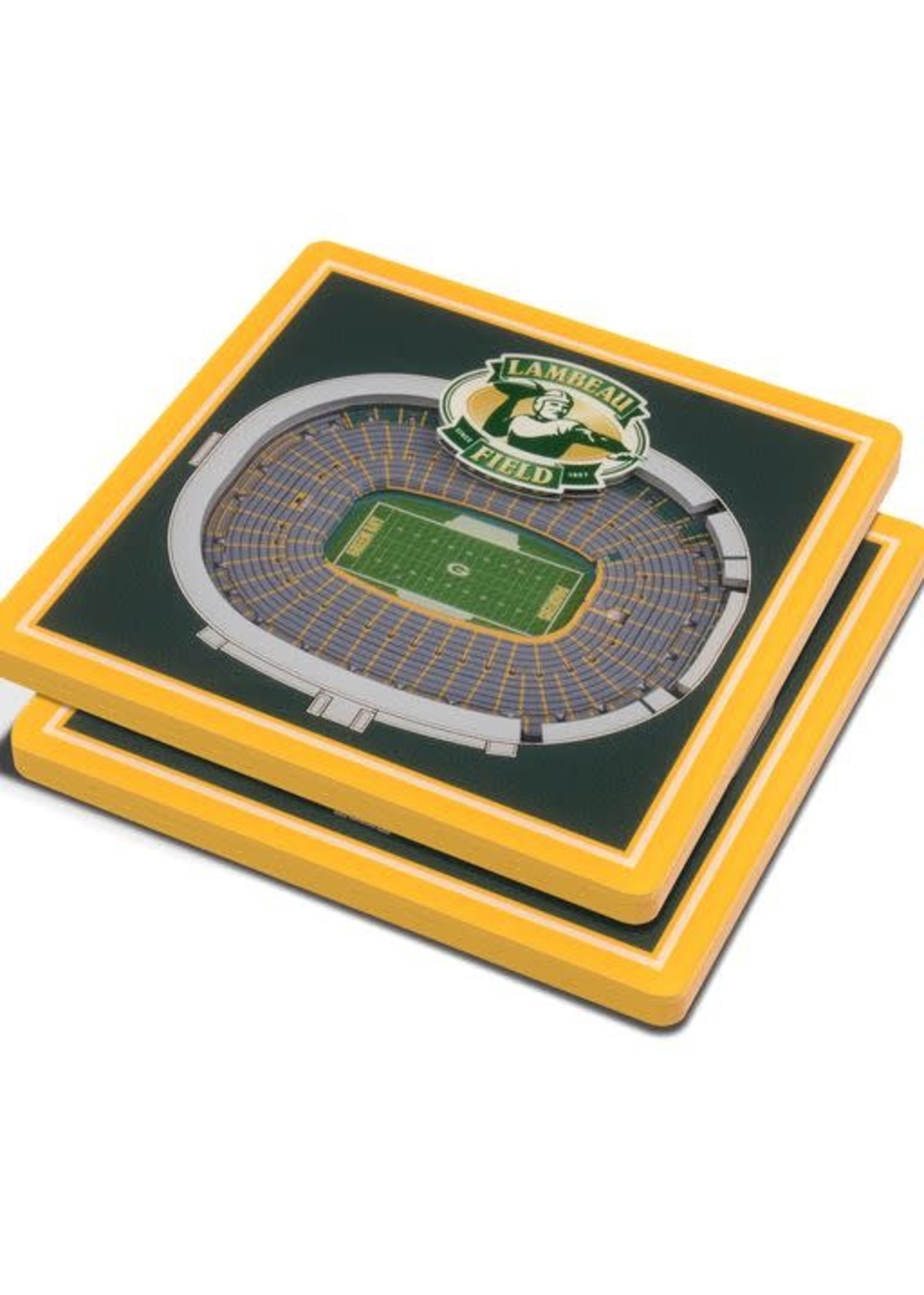 You The Fan Packers Stadium Coasters