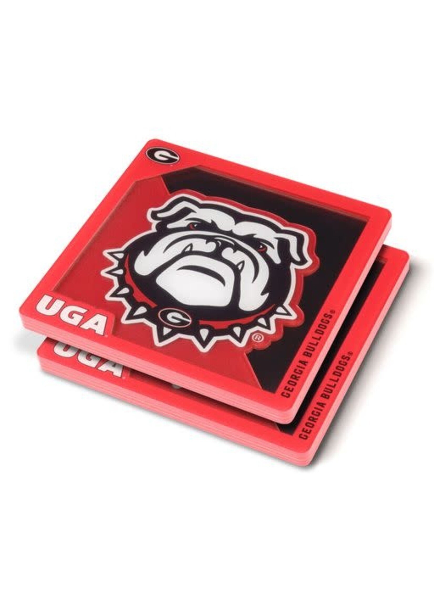 You The Fan Georgia Logo Coasters