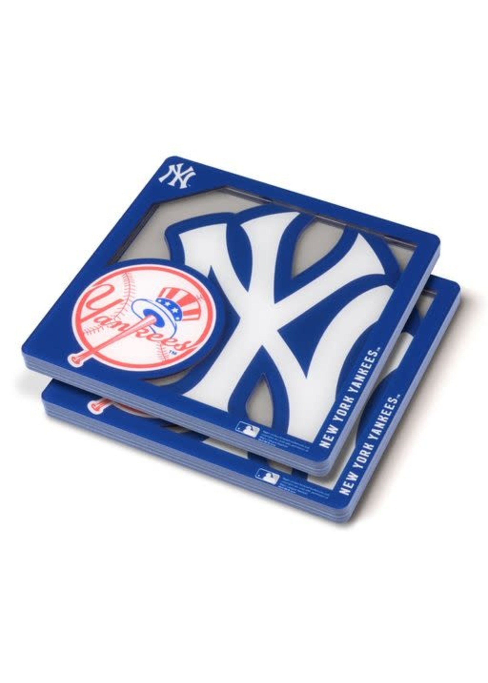 You The Fan Yankees Logo Coasters