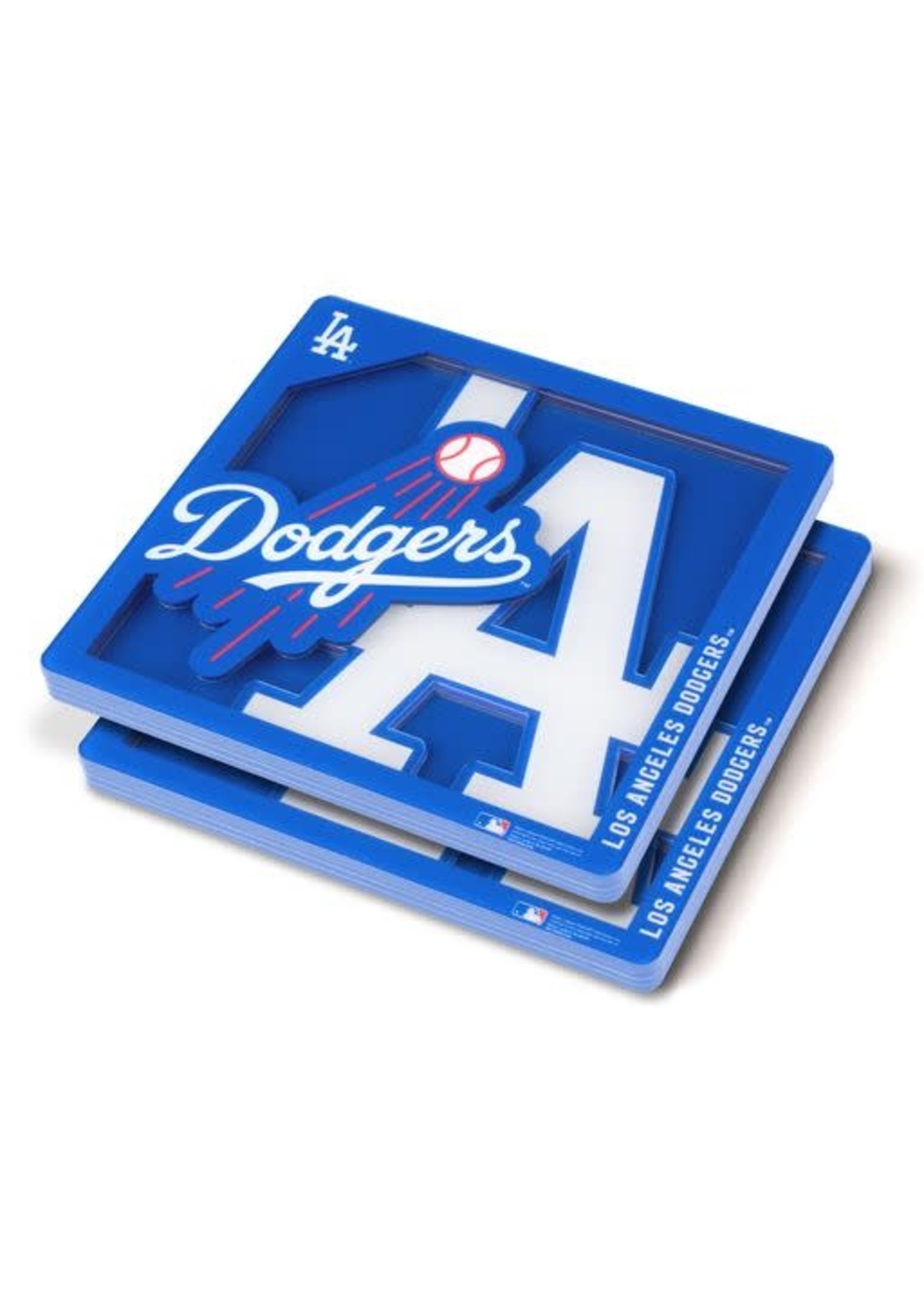 You The Fan Dodgers Logo Coasters