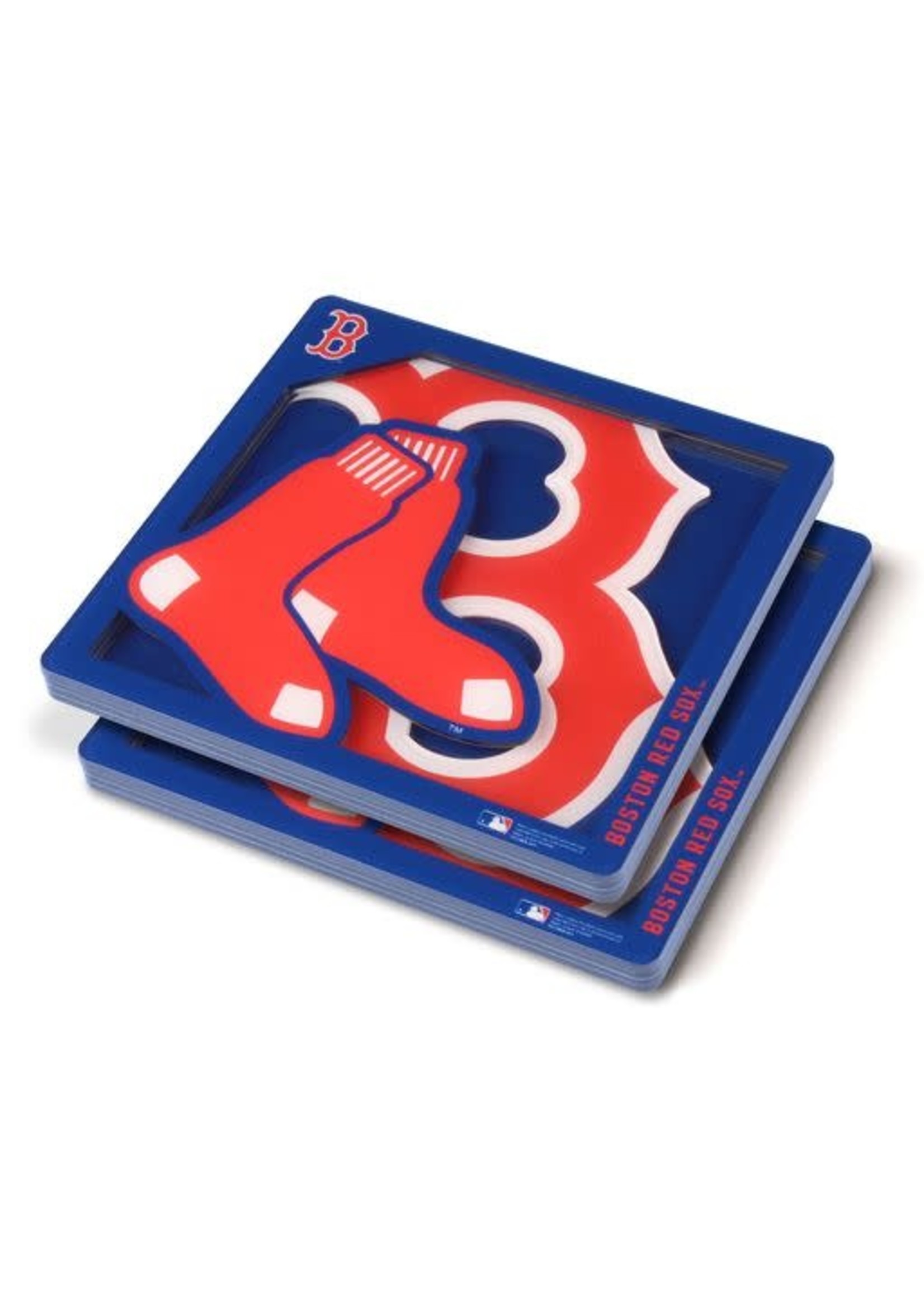 You The Fan Red Sox Logo Coasters