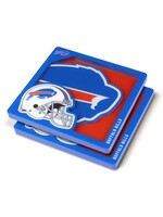 You The Fan Bills Logo Coasters