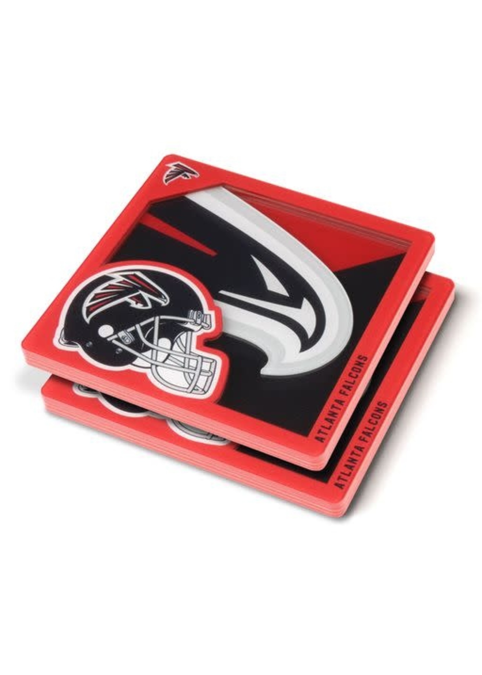 You The Fan Falcons Logo Coasters