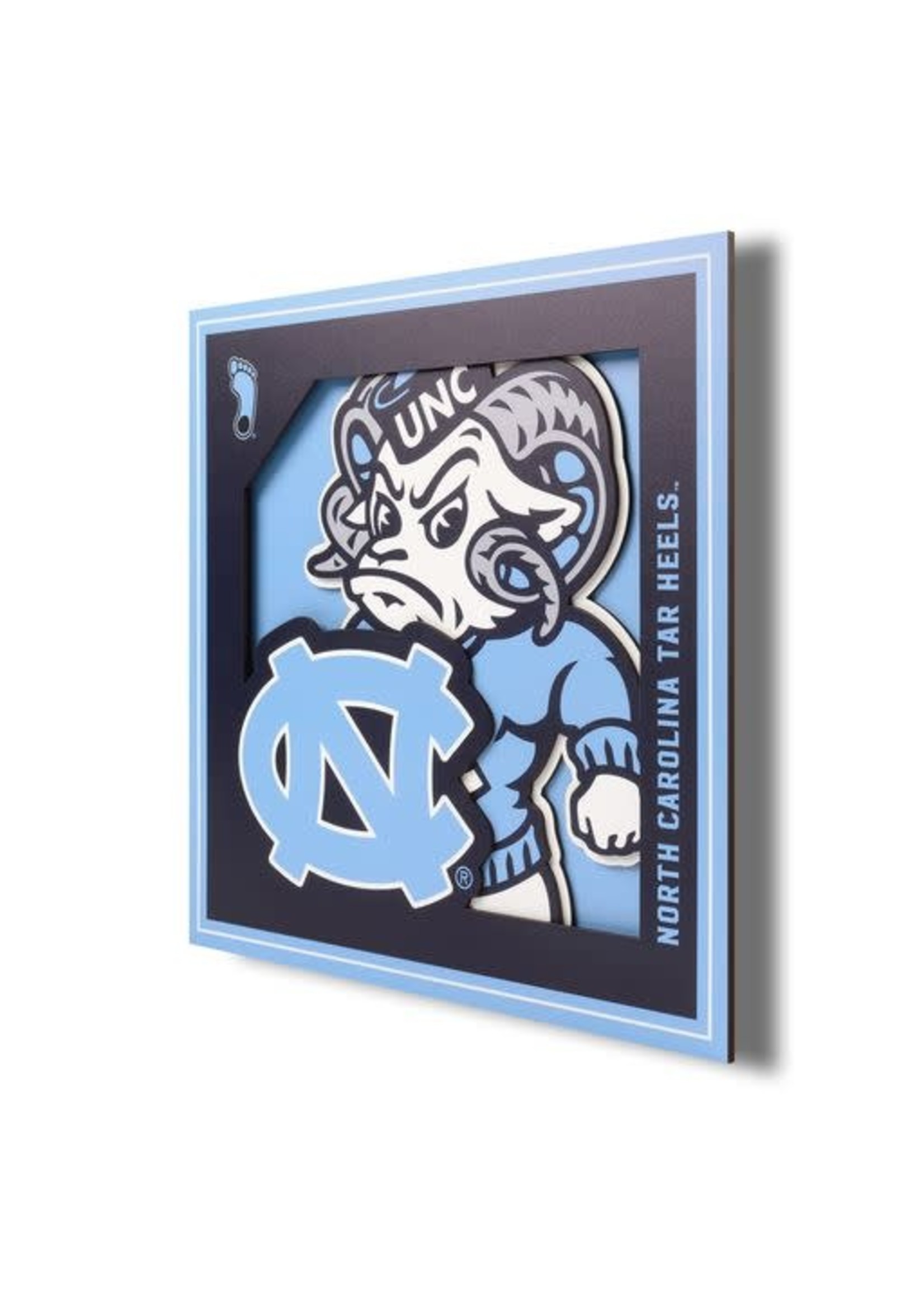 You The Fan North Carolina Logo 12x12 Wall Art