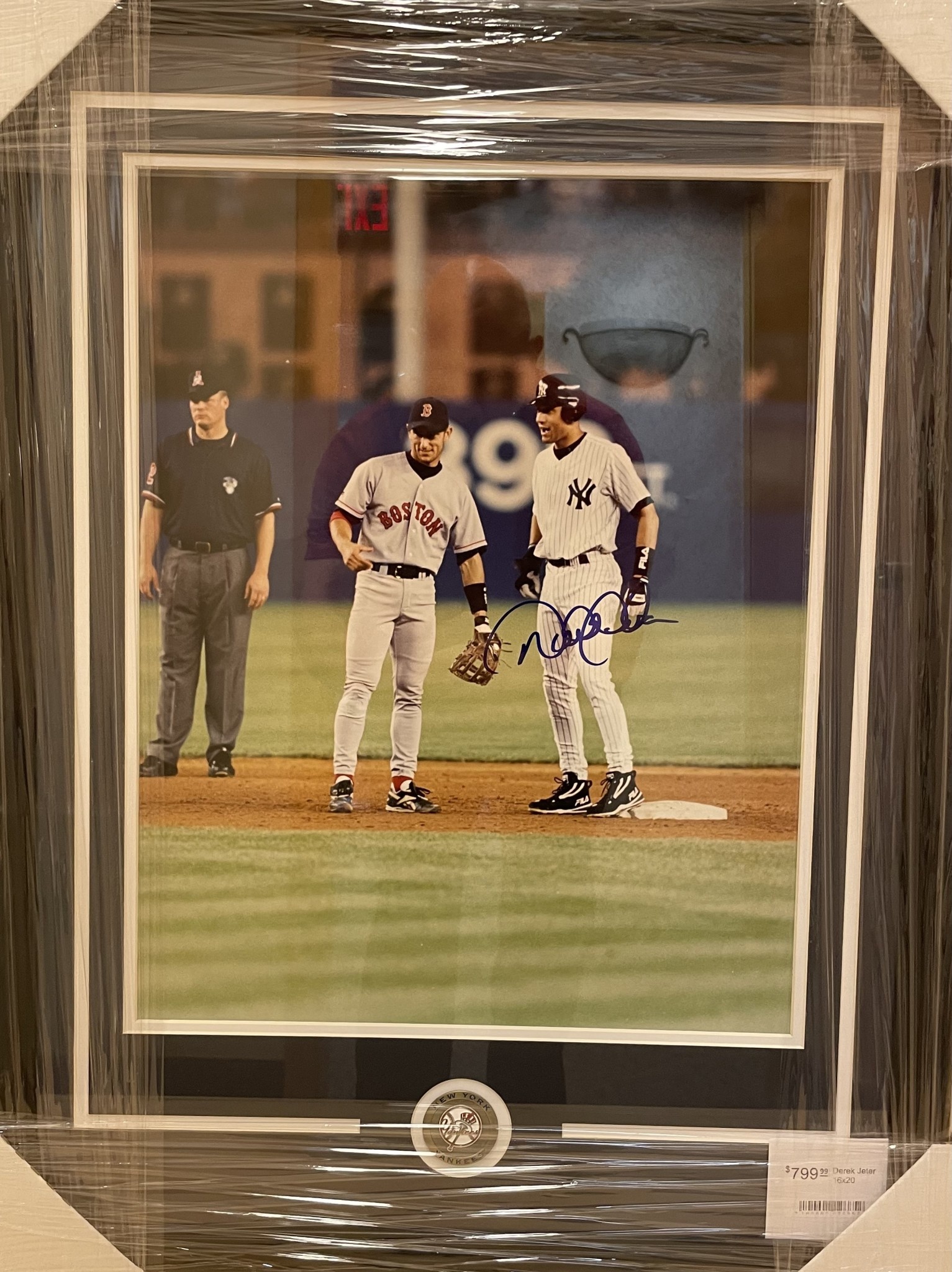 Derek jeter signed man cave memorabilia