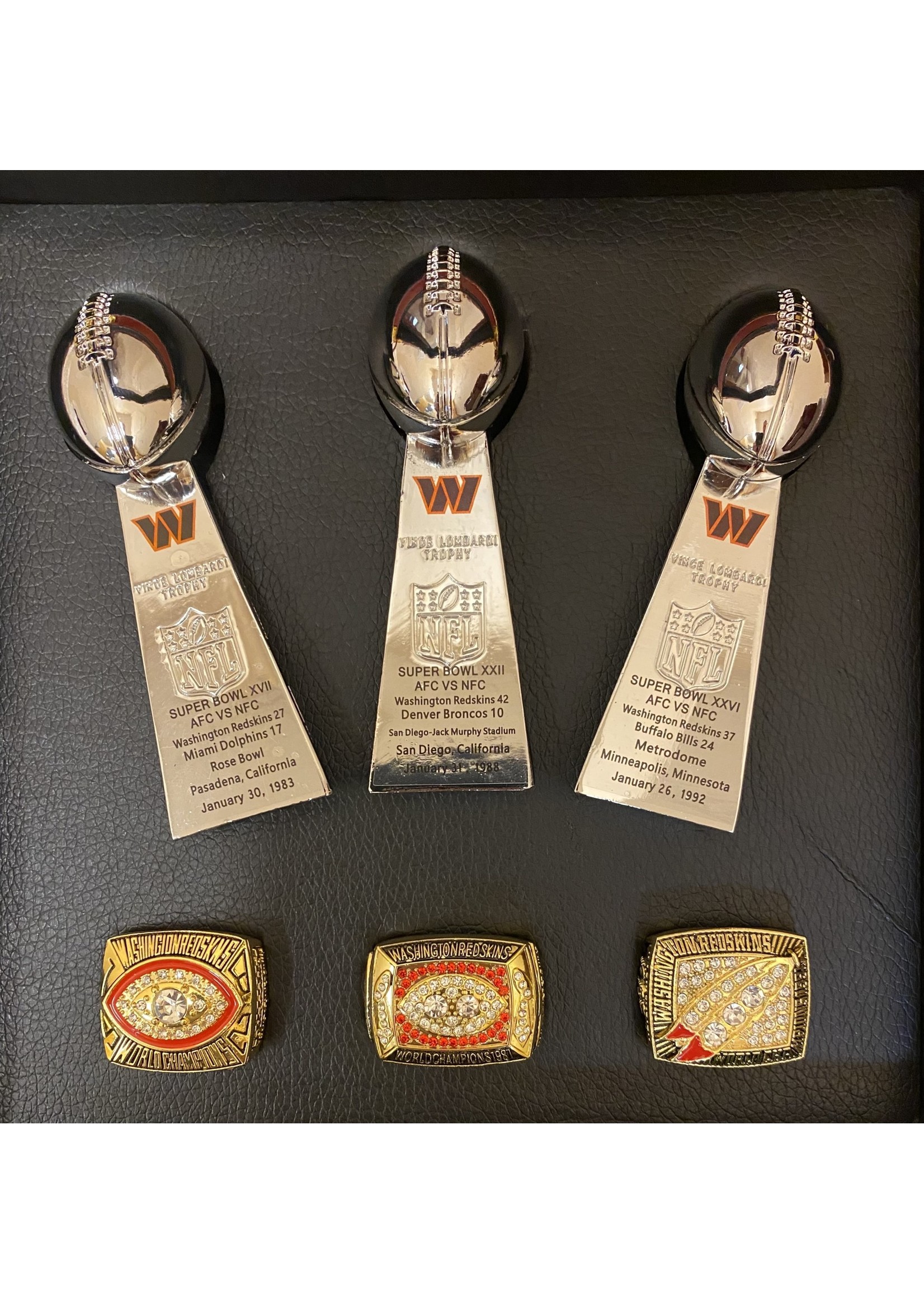 Rings Redskins Ring & Trophy Set