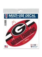 Collectible Georgia Nat Champ 6x6 Decal