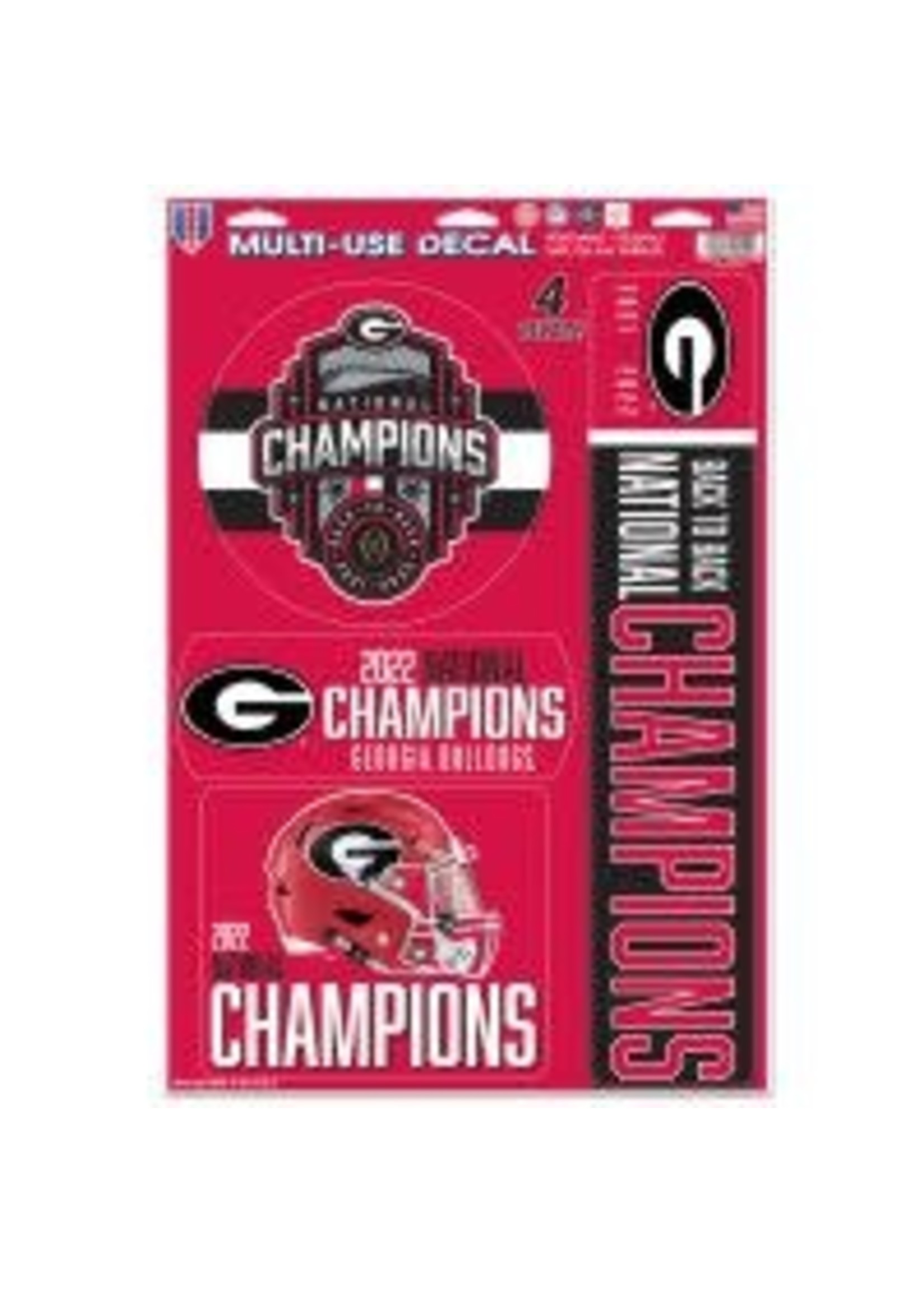 Collectible Georgia Nat Champ 11x17 Decal
