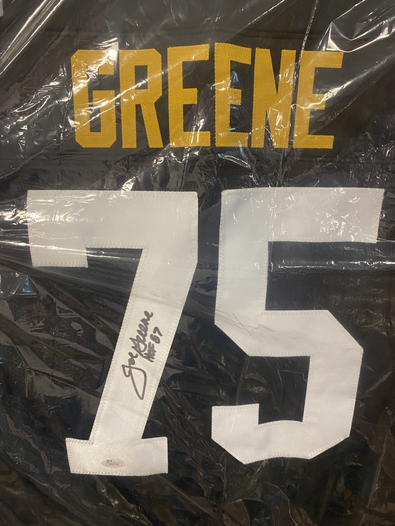 Joe Greene Jersey Man Cave Memorabilia