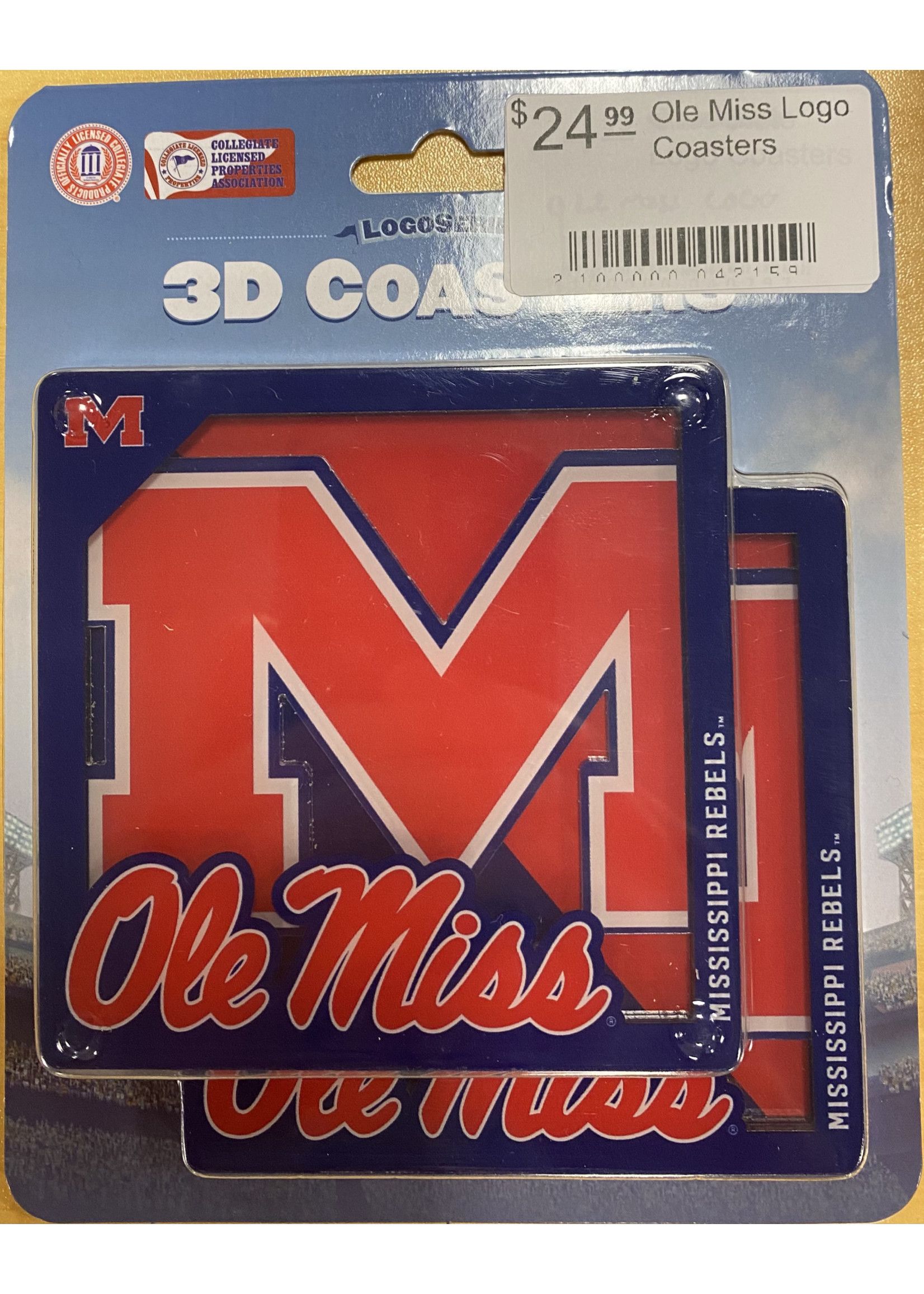 Ole Miss Logo Coasters