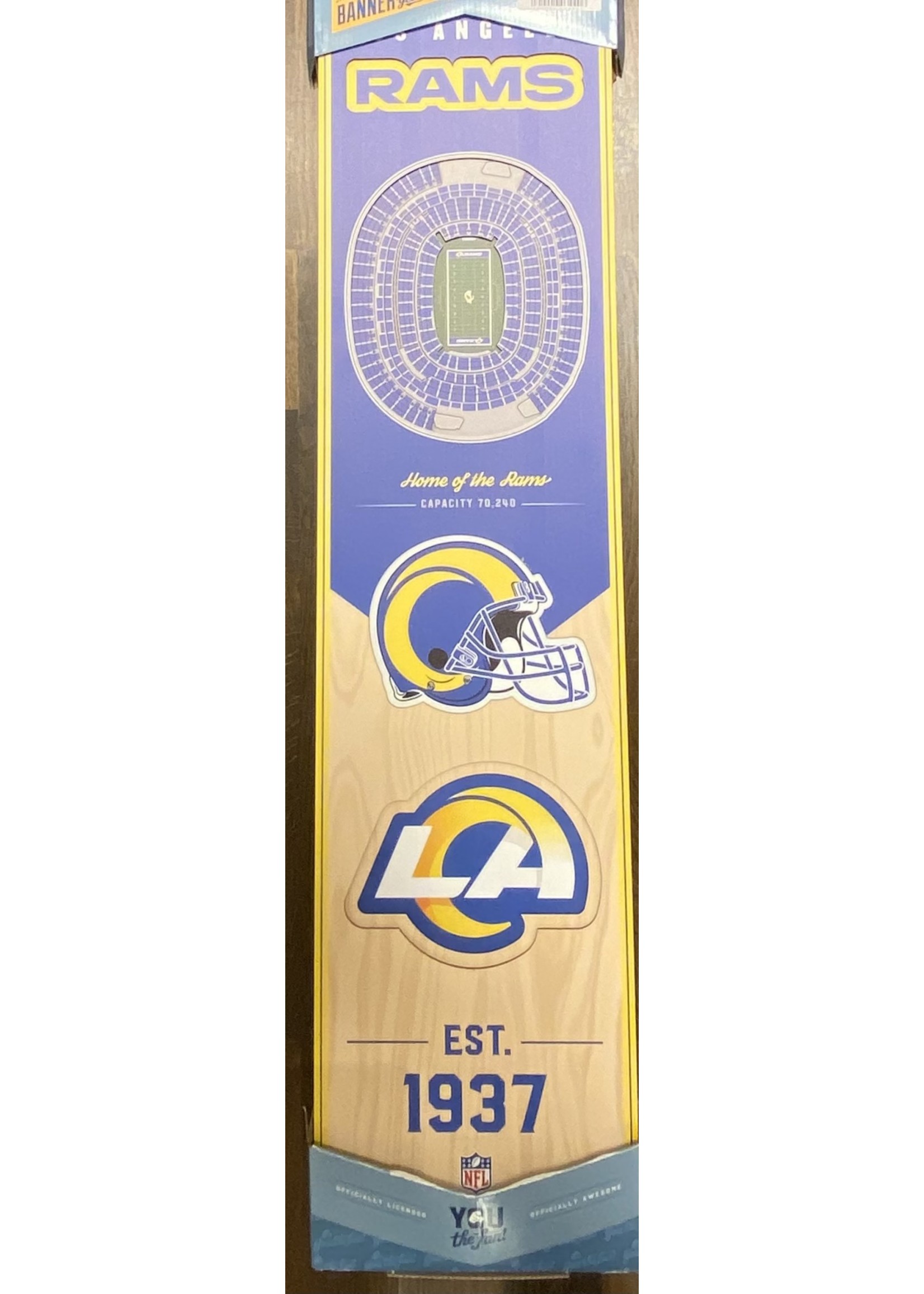 Rams 8x32 Wall Banner