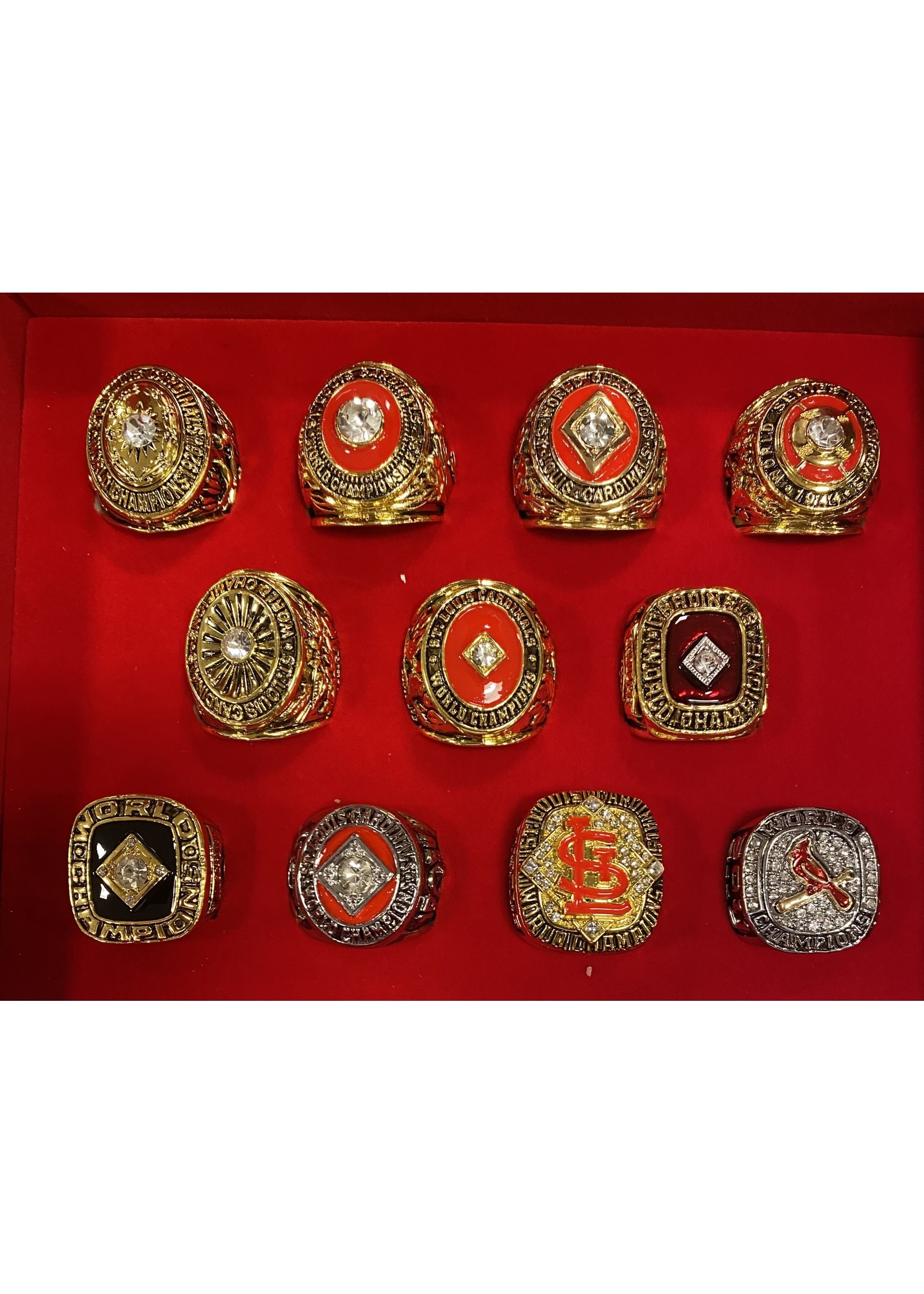 Rings STL Cardinals 11 Ring Set
